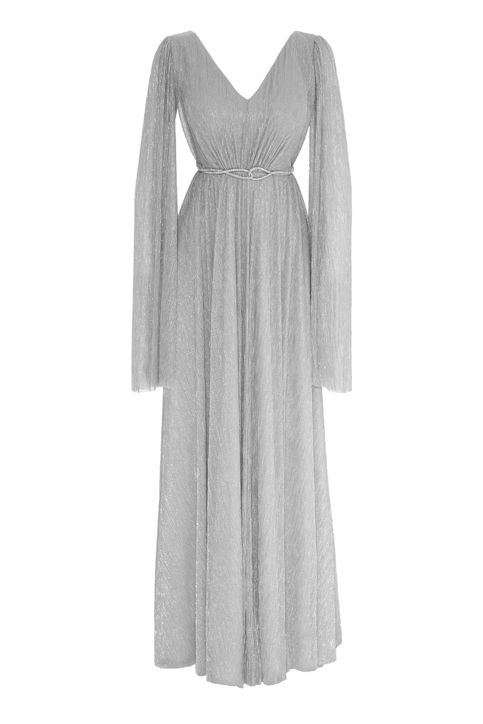 Silver moonlight sleeveless maxi dress