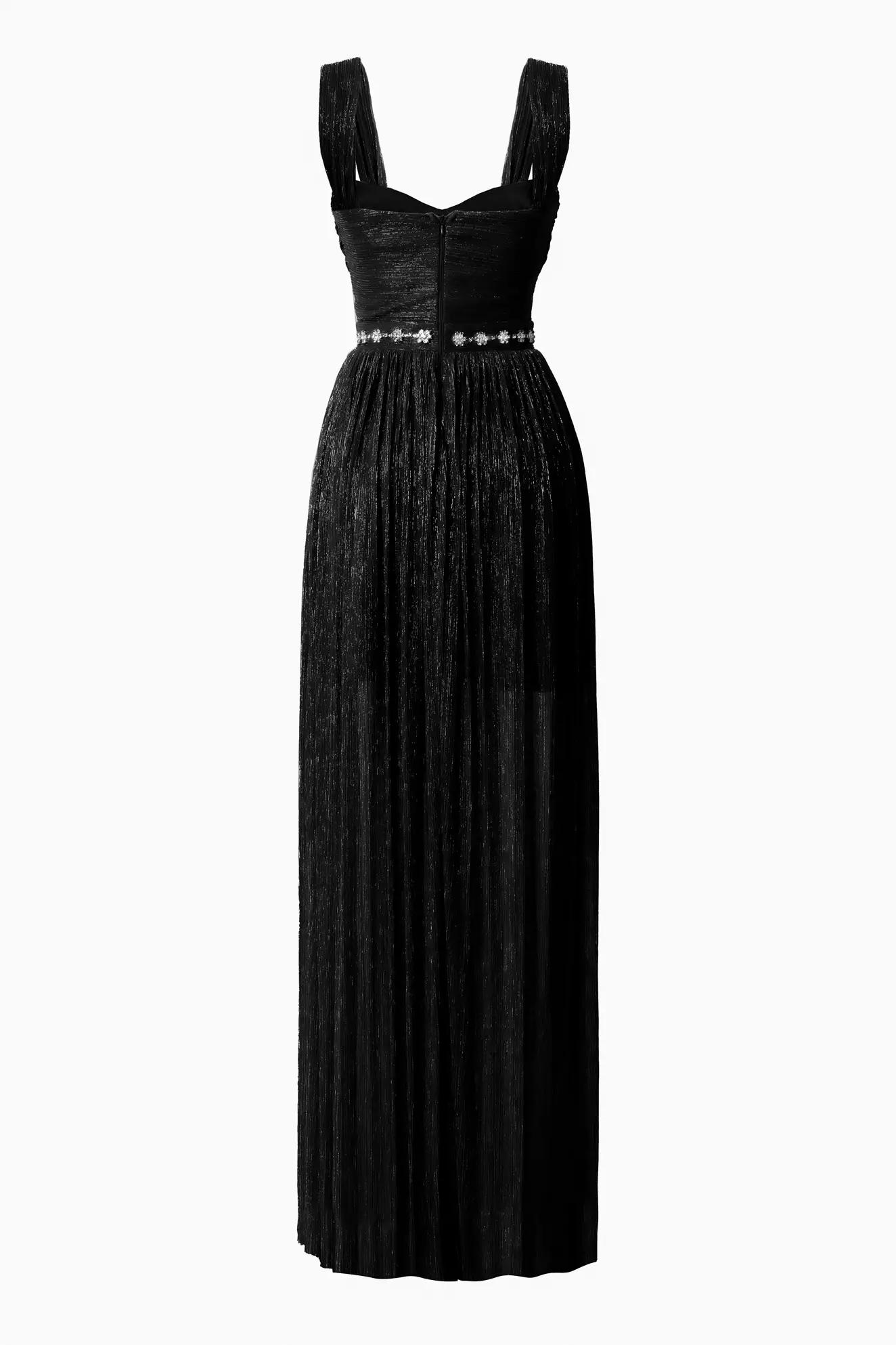 Black moonlight sleeveless long dress
