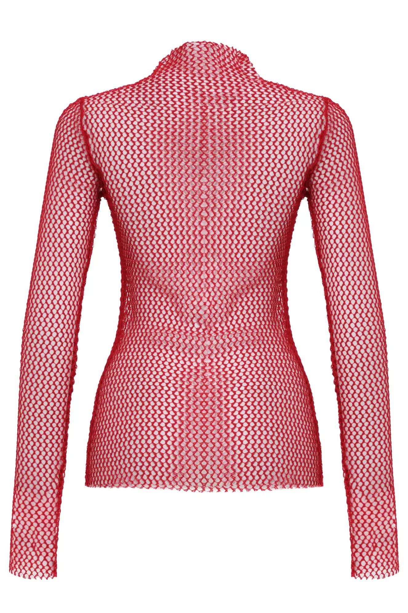 Red file long sleeve shirt