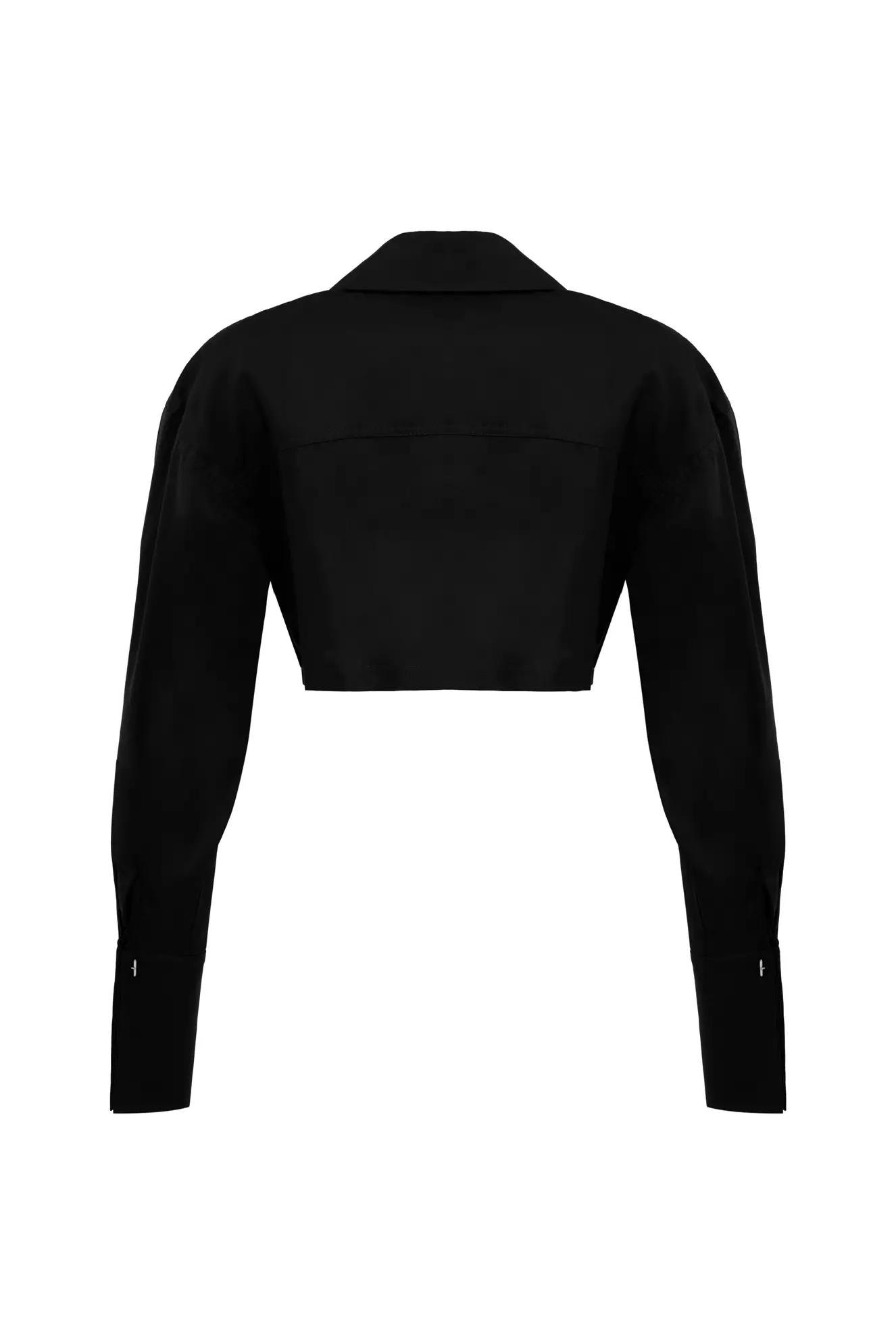 Black kot long sleeve gömlek