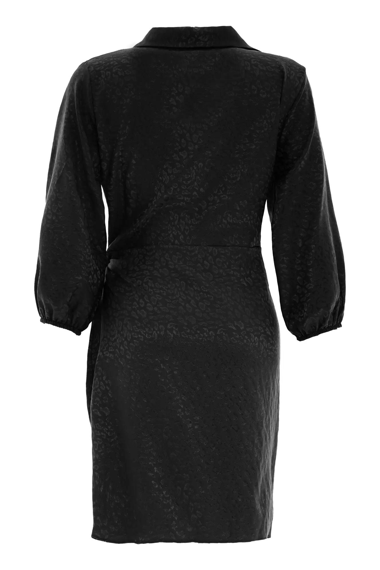 Black jakar long sleeve midi dress