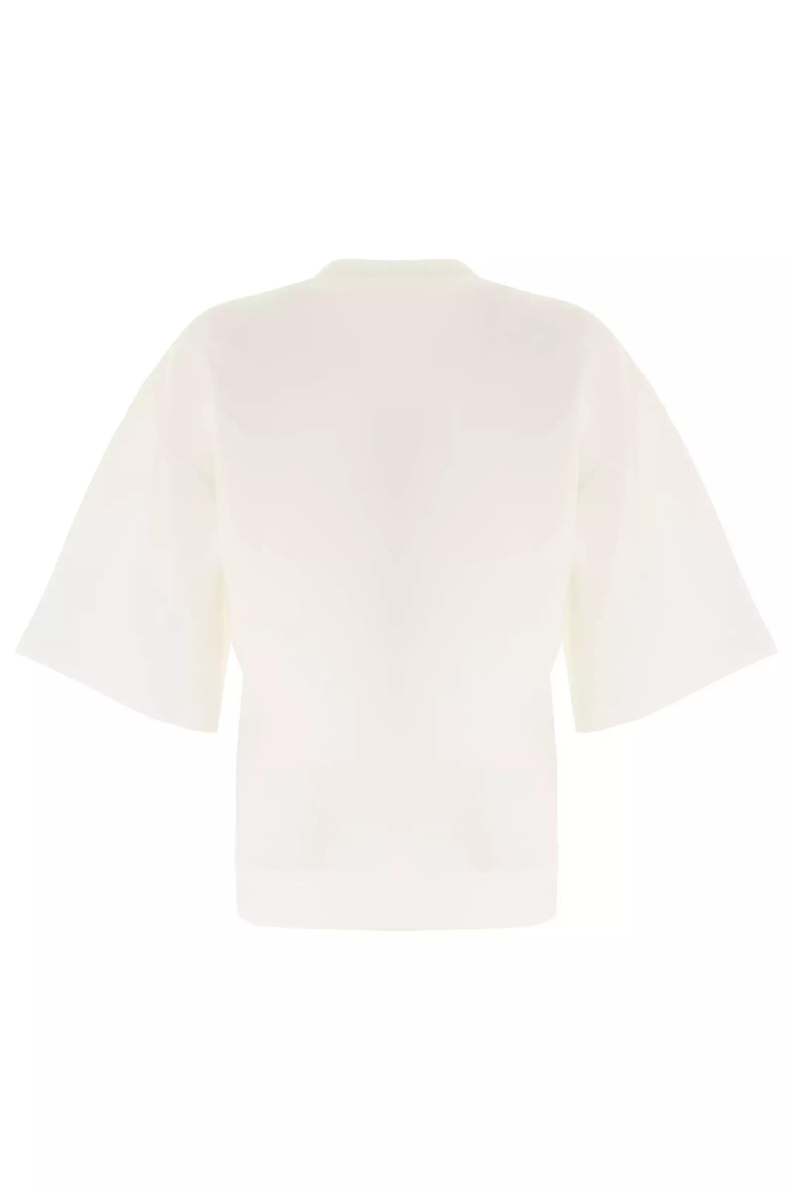 White dalgic short sleeve mini shirt