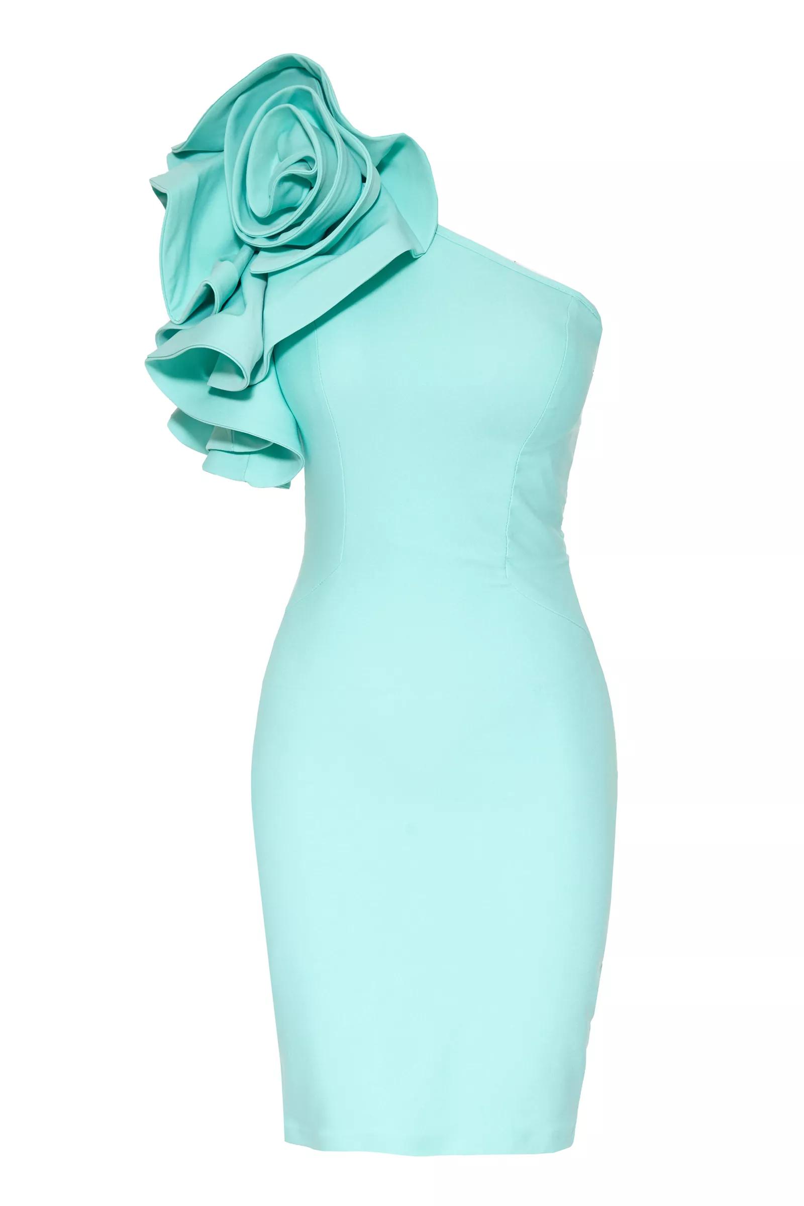 Mint Green Crepe Mini Dress