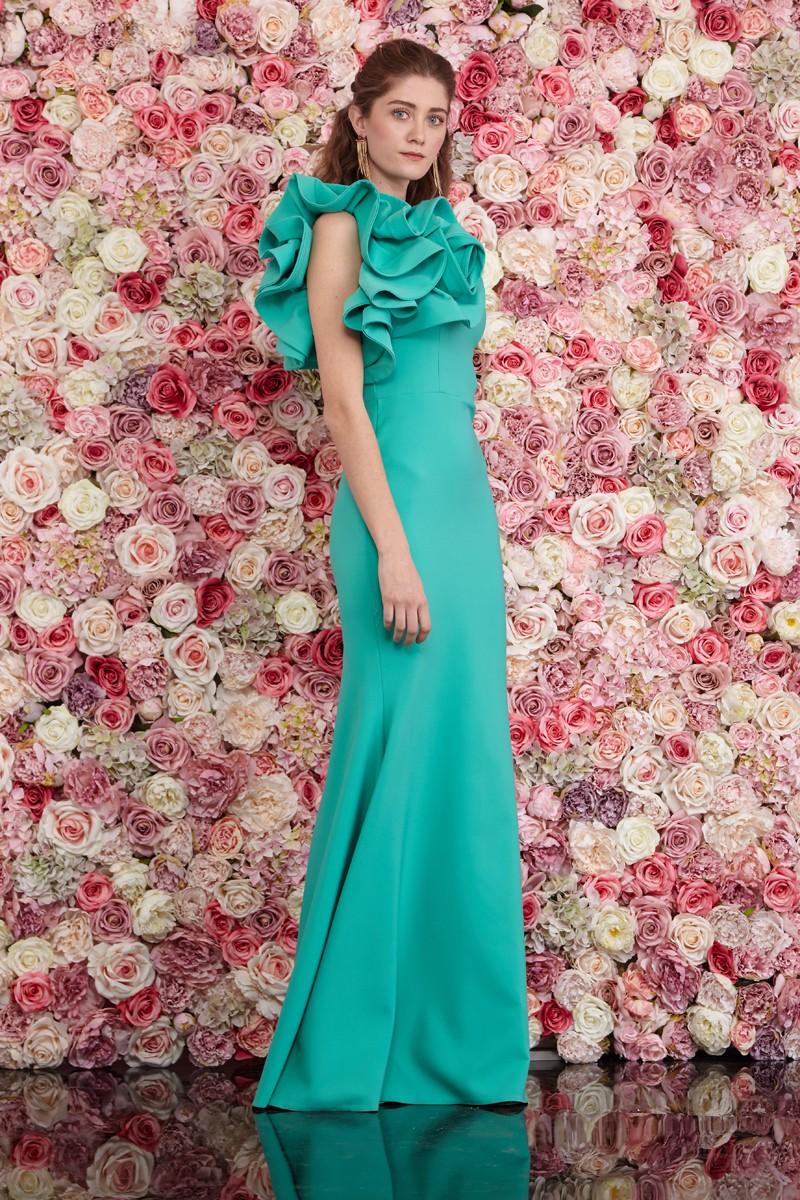 Mint Green Crepe Maxi Dress