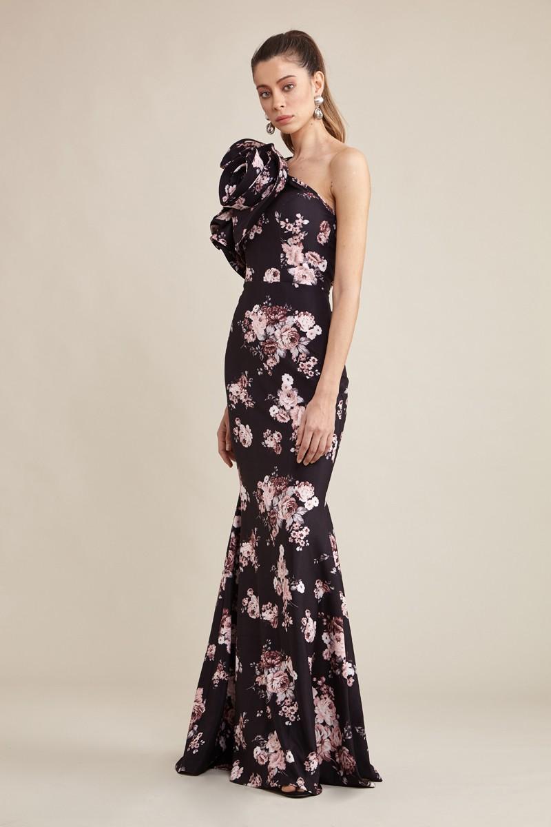 Print Y23 Crepe Maxi Dress