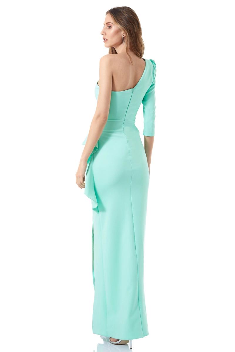 Su Yeşili Crepe Maxi Dress