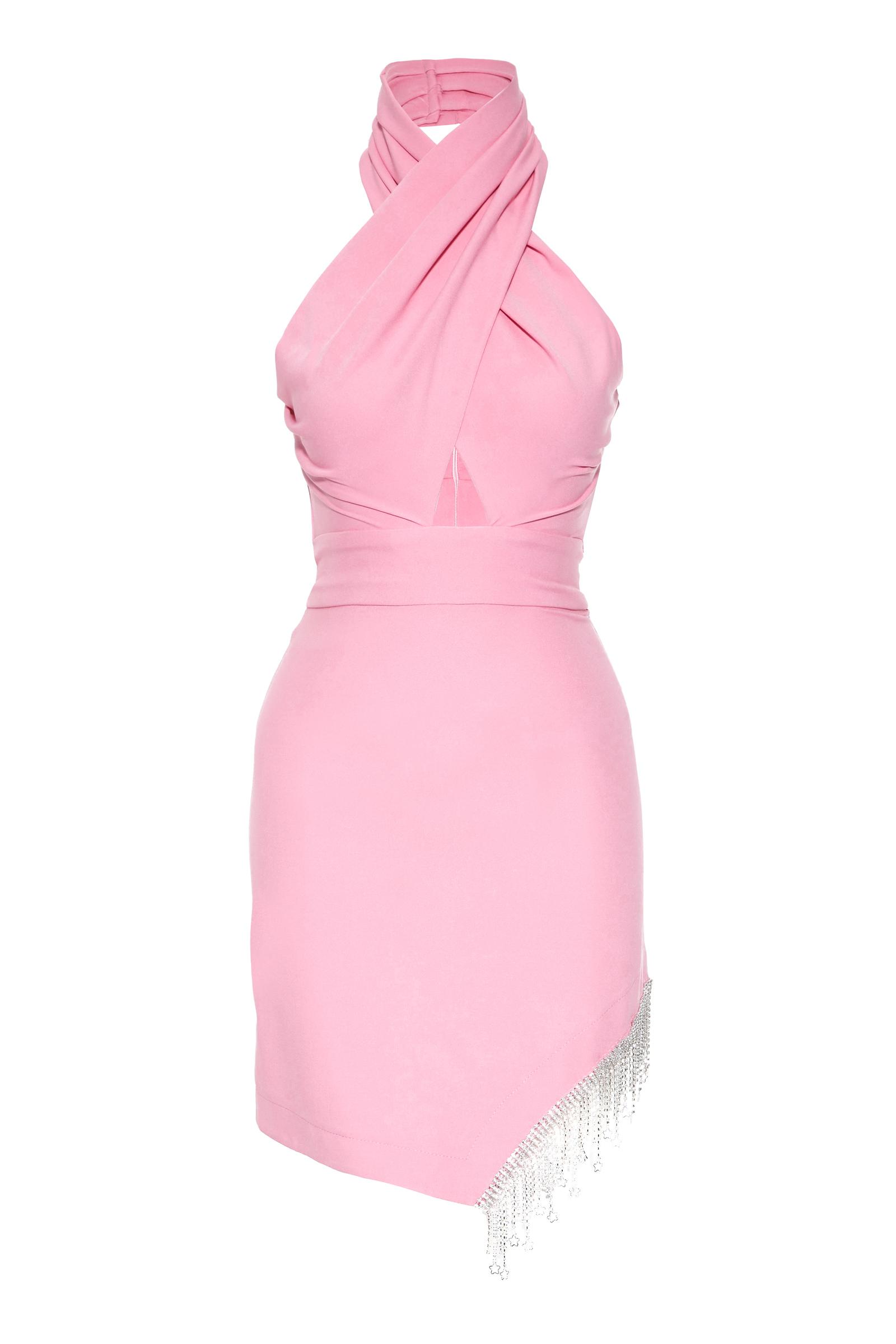 Blush Plus Size Crepe Sleeveless Mini Dress