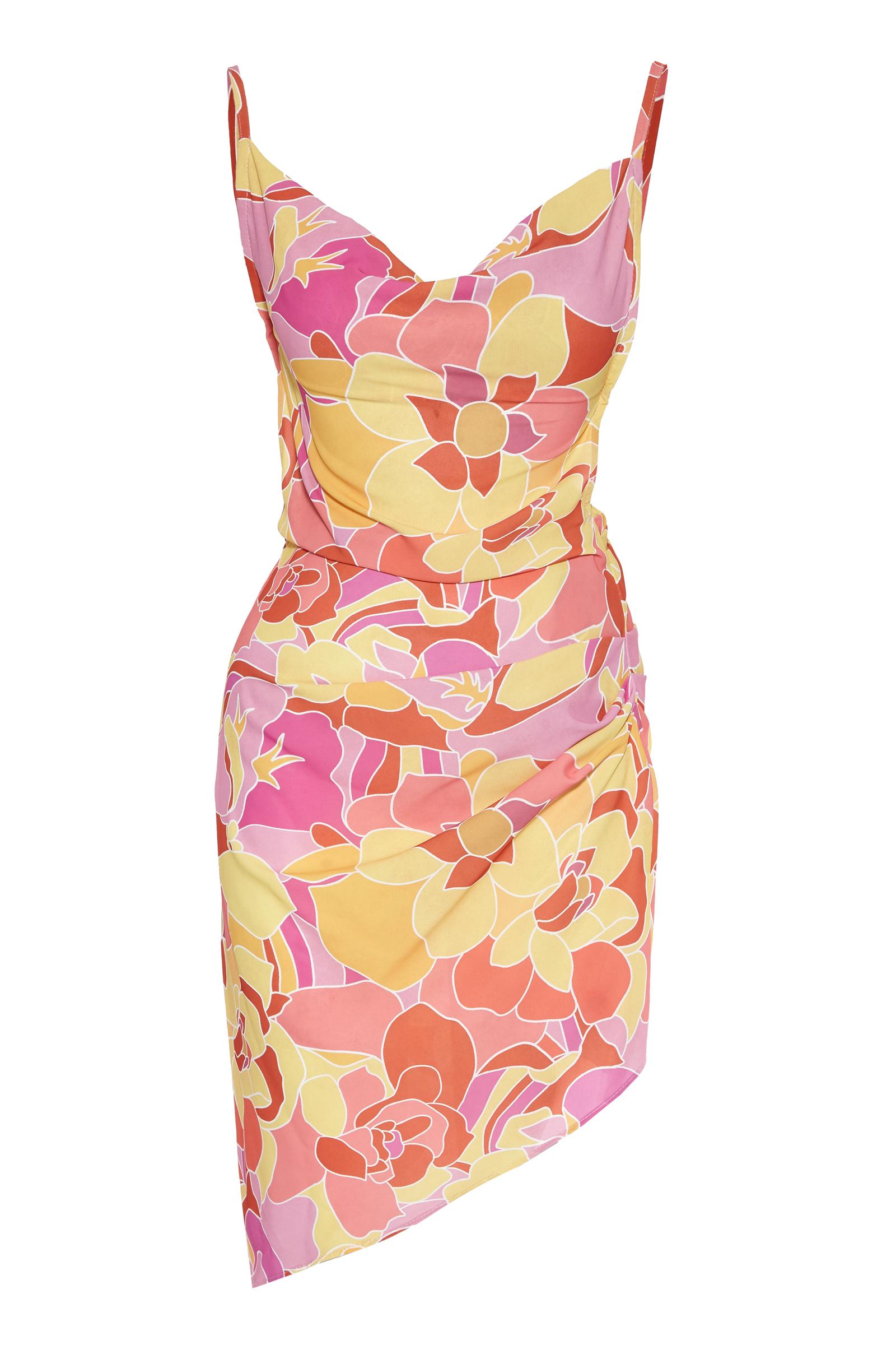 Printed Jessica Sleeveless Mini Dress