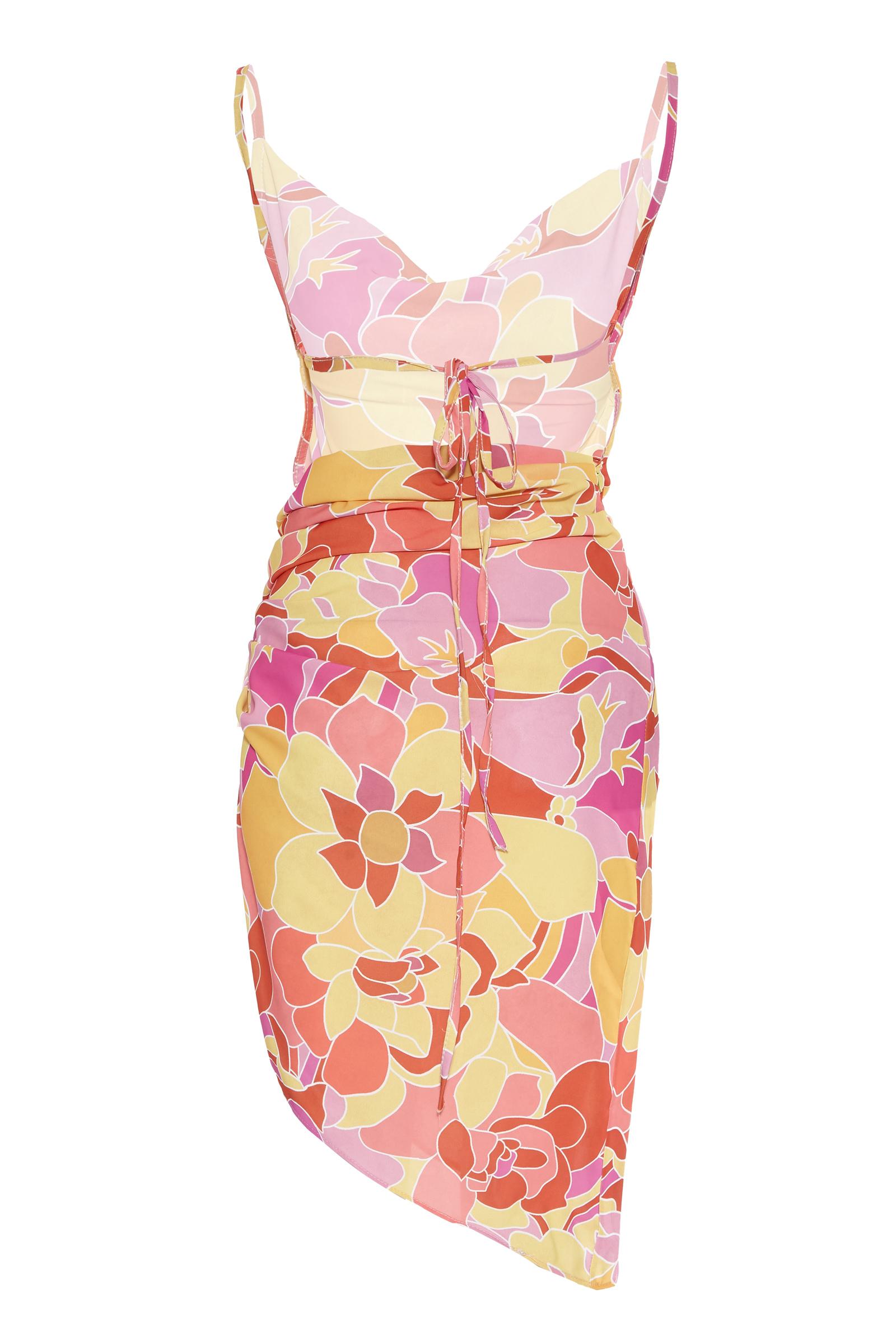 Printed Jessica Sleeveless Mini Dress