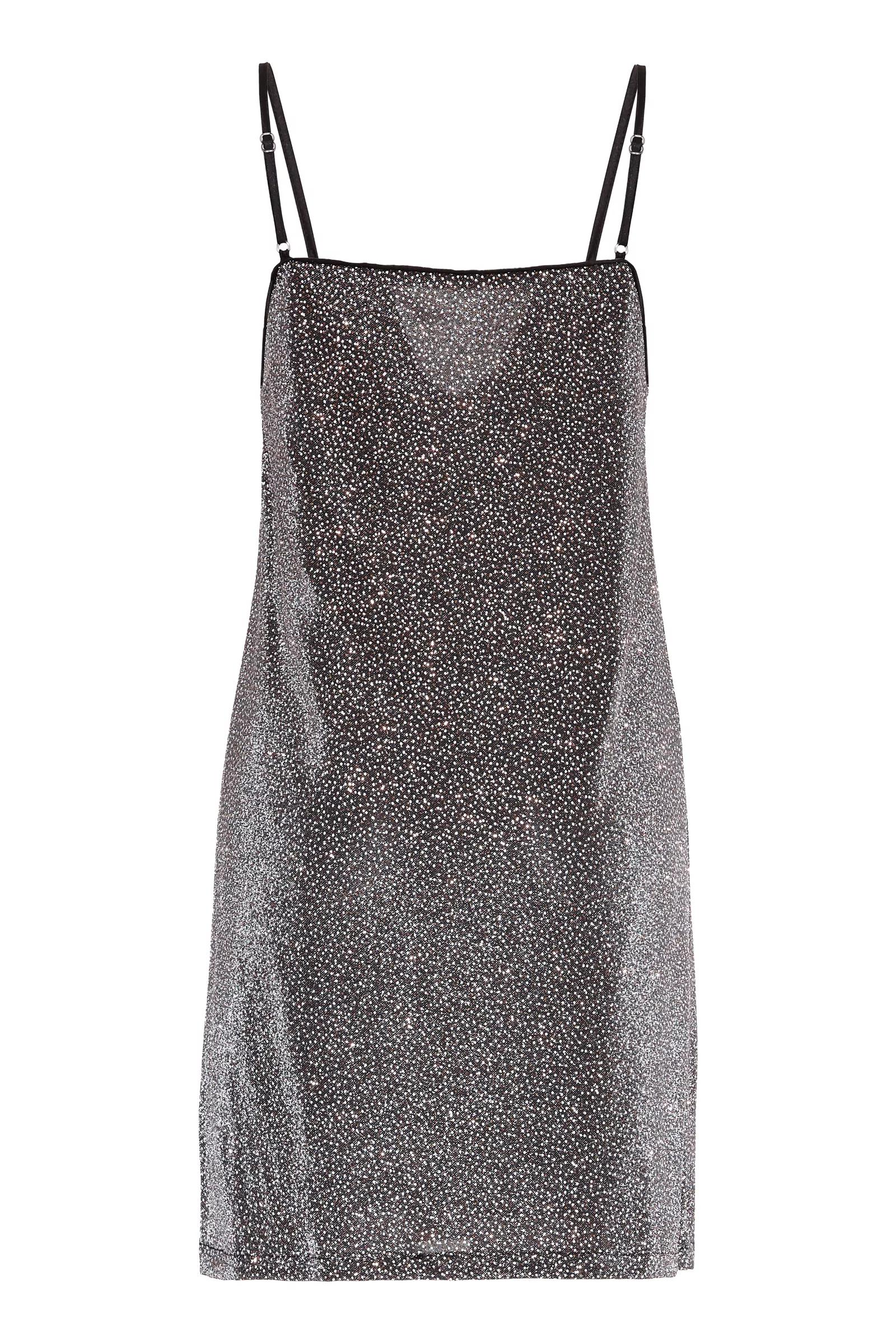 Copper sequin sleeveless mini dress