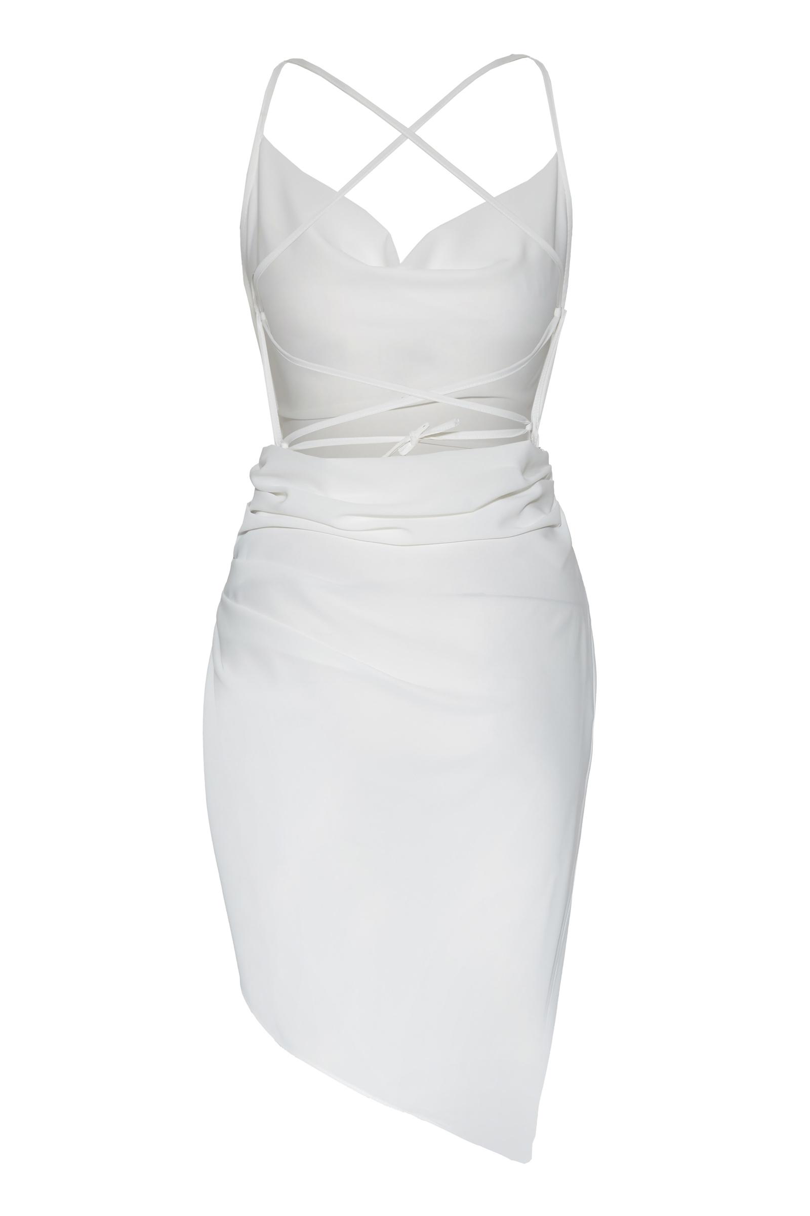 White Jessica Sleeveless Mini Dress