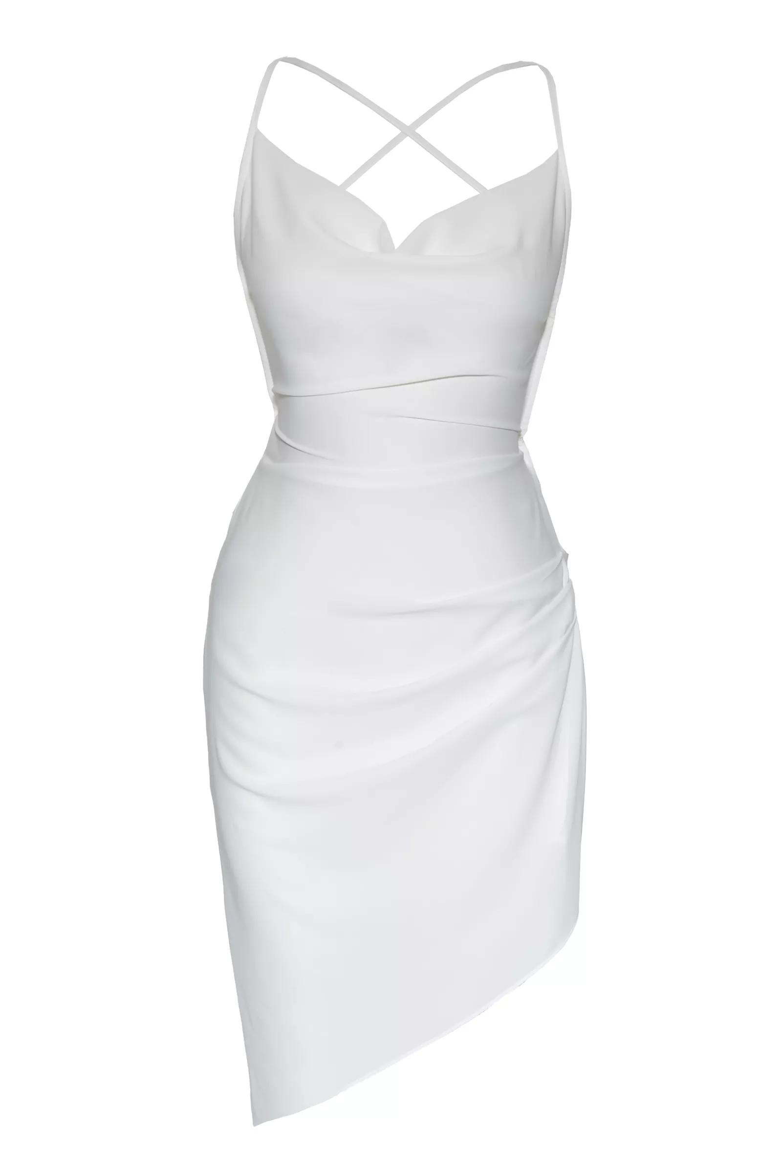 White Jessica Sleeveless Mini Dress