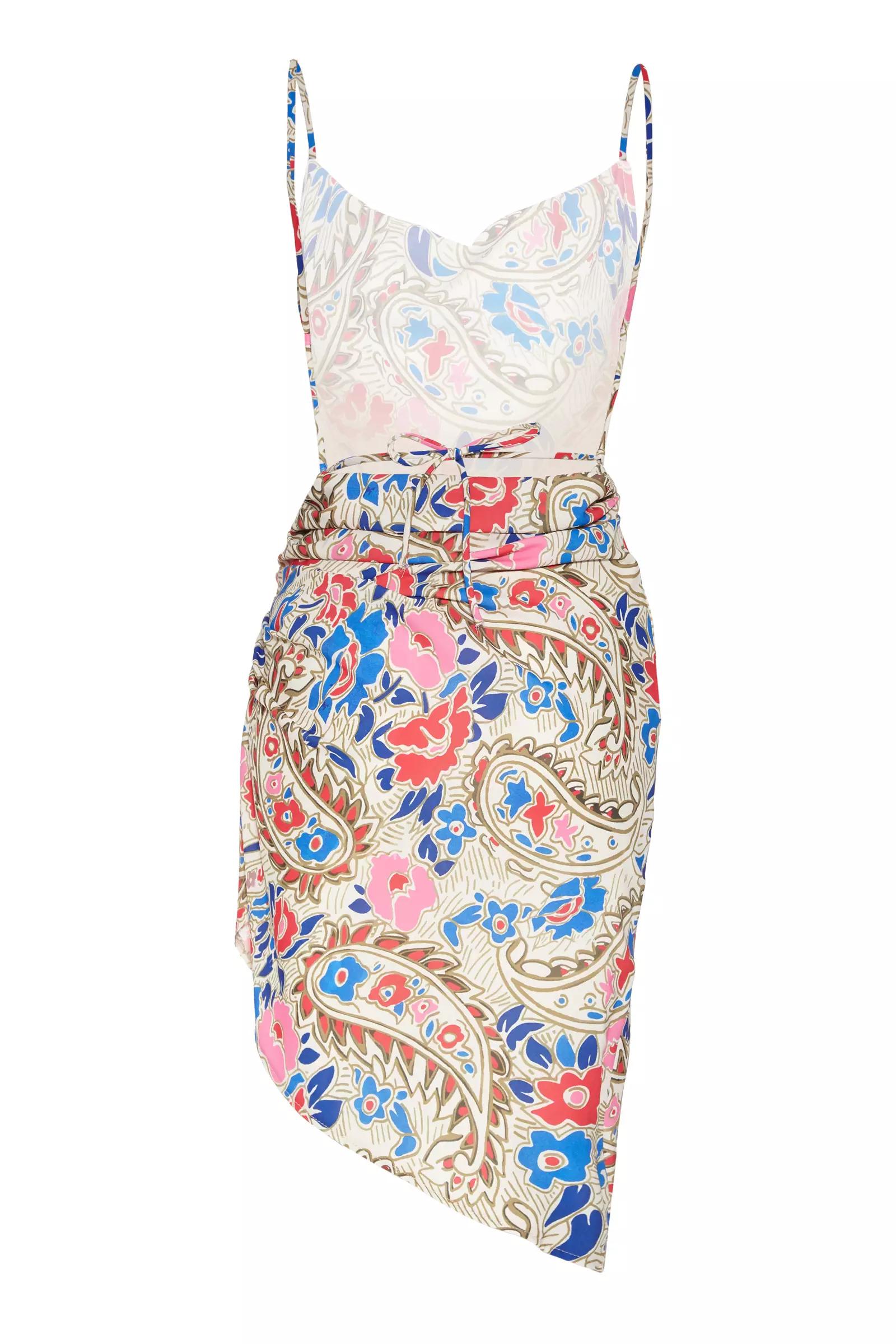 Printed jessica sleeveless mini dress