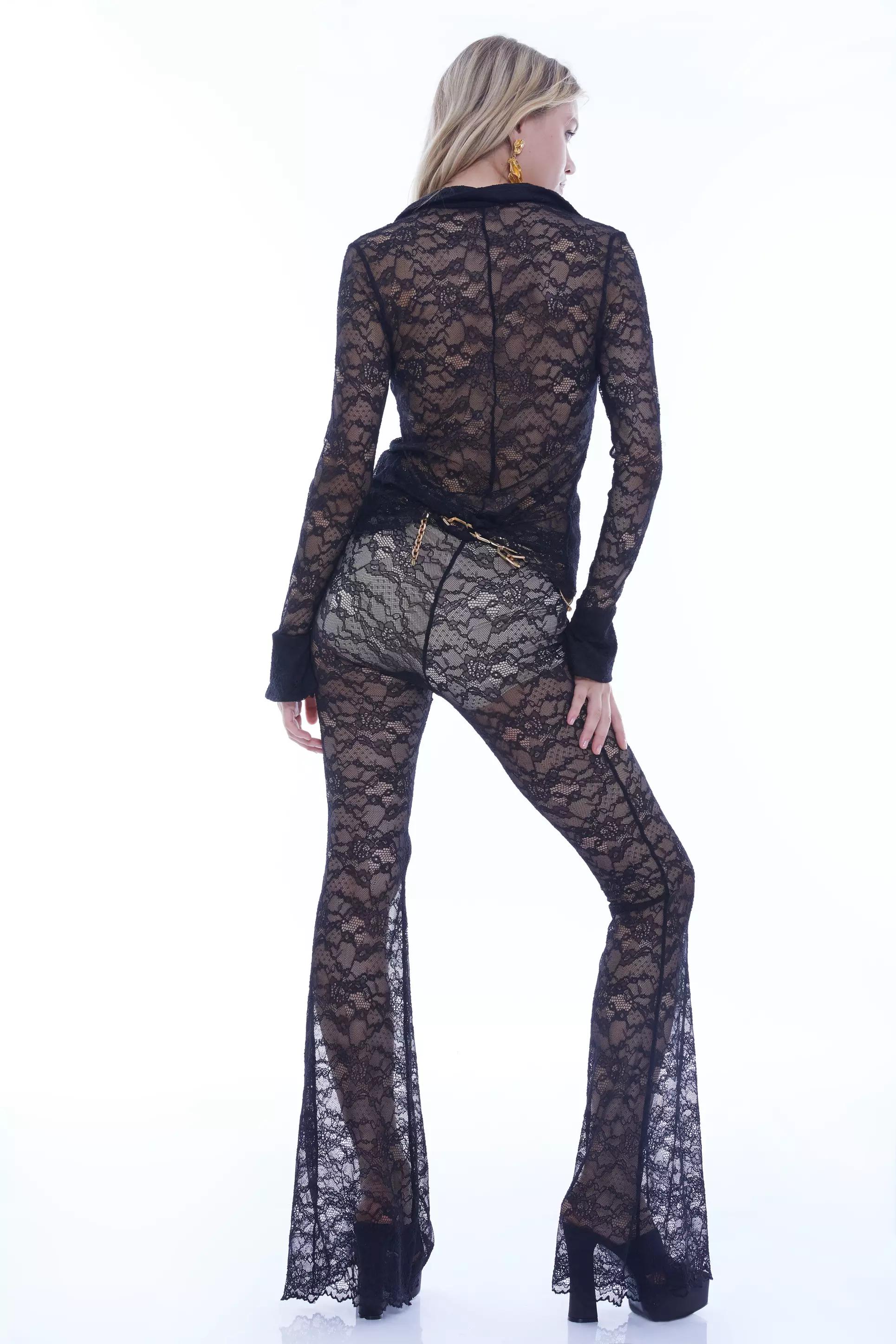 Black lace long sleeve