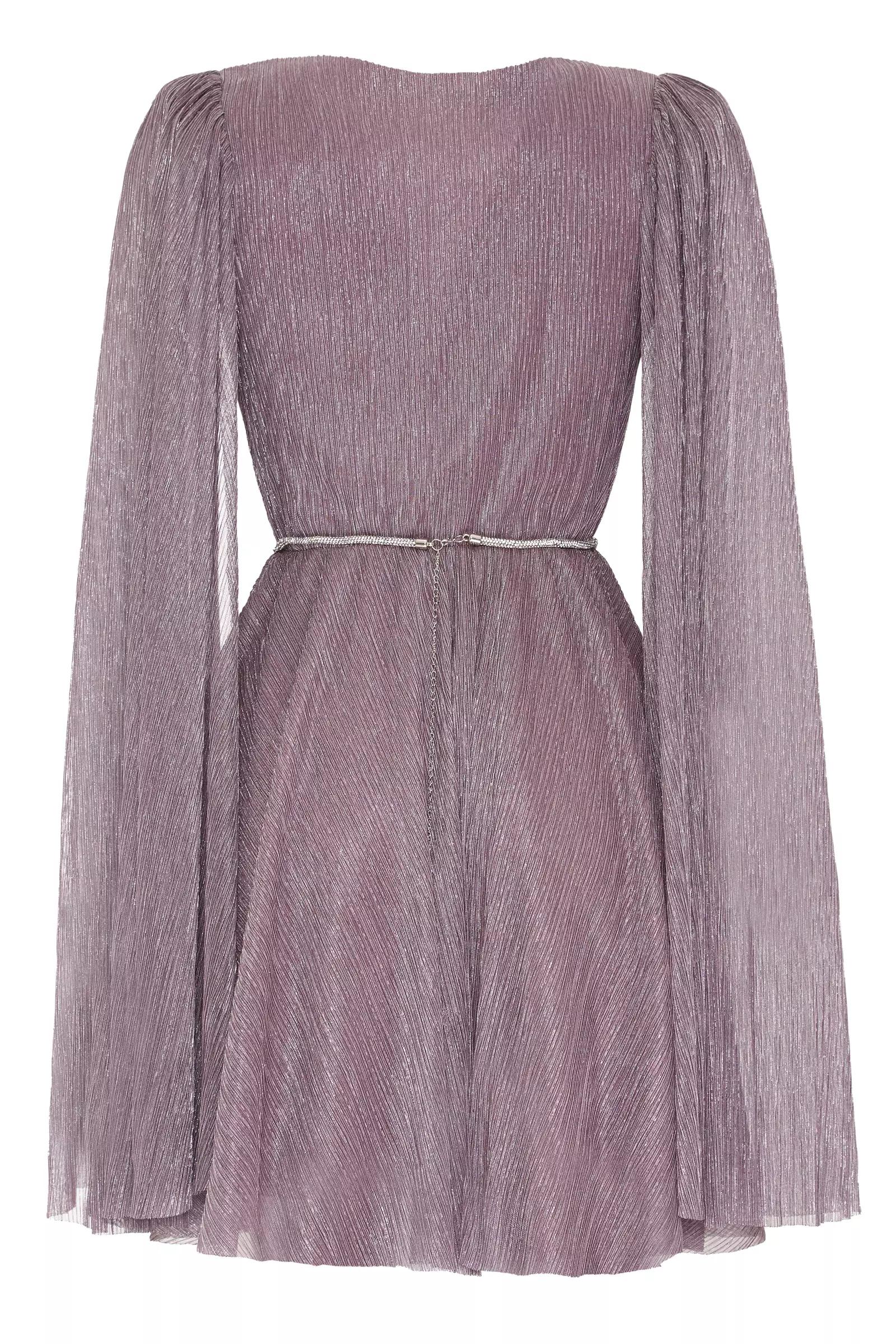 Lilac moonlight long sleeve mini dress