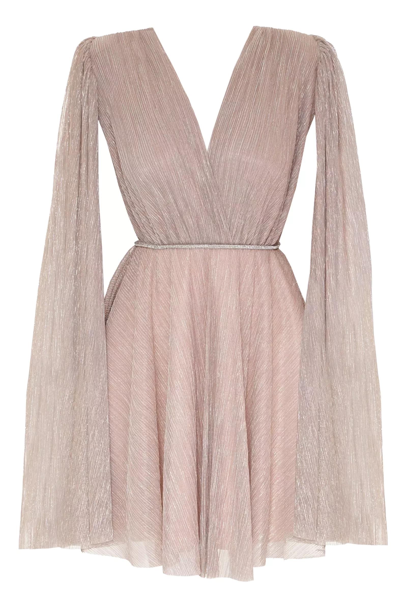 Blush wowen long sleeve mini dress