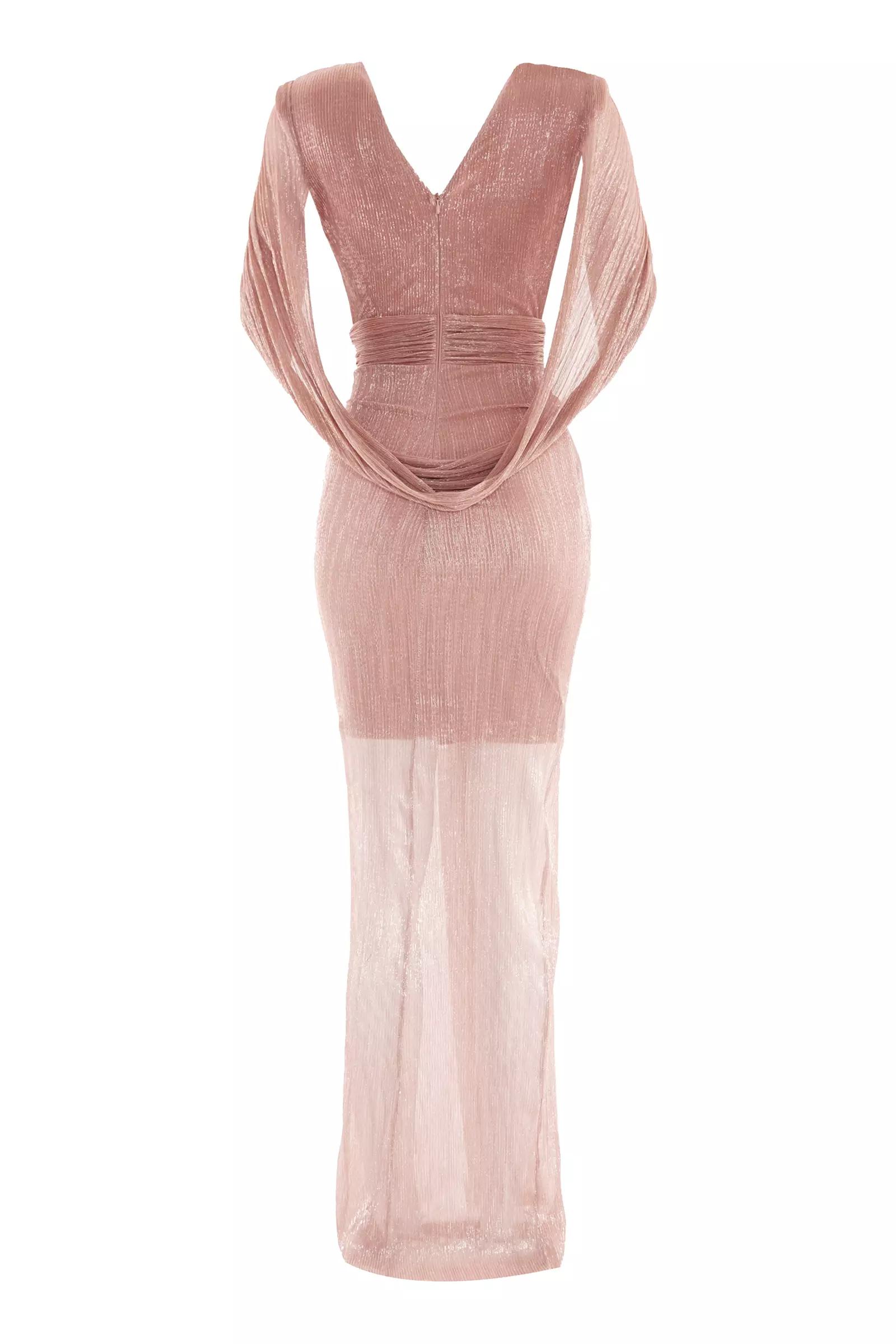 Blush moonlight long sleeve maxi dress