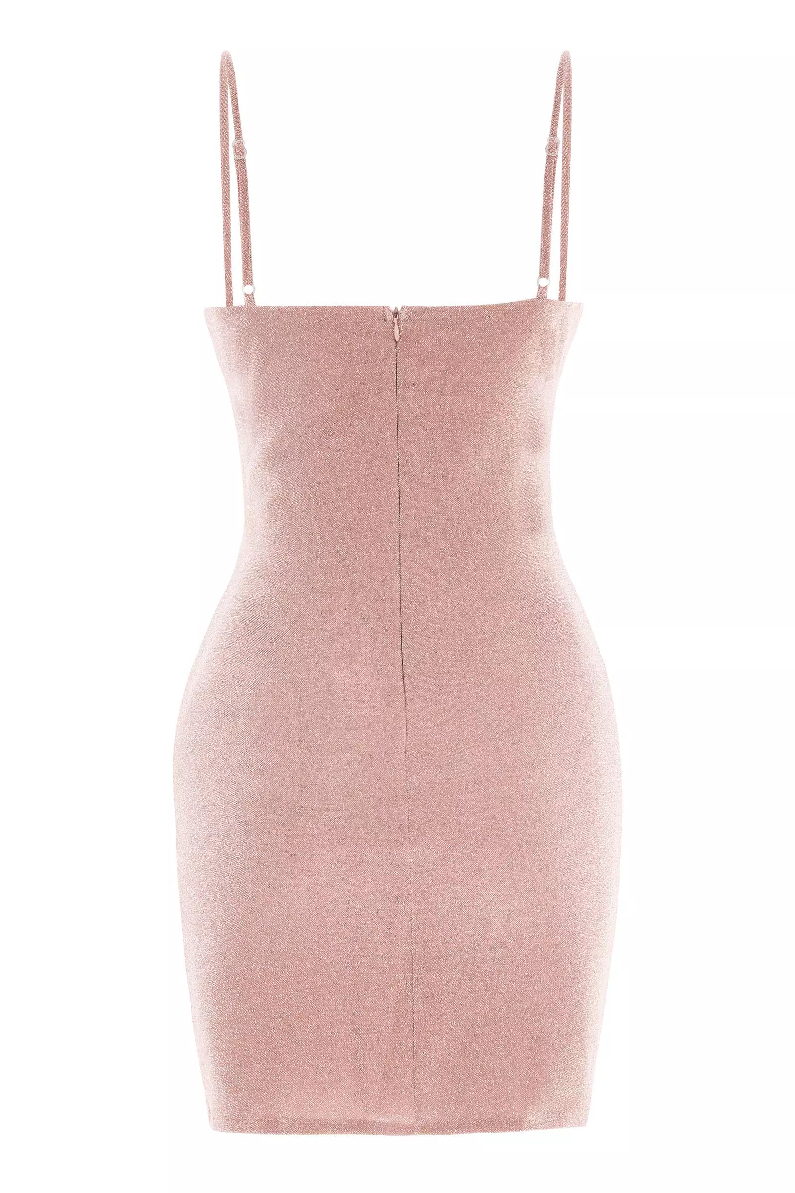 Blush sparky sleeveless midi dress