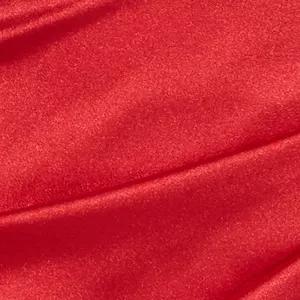 Red plus size satin short sleeve mini dress