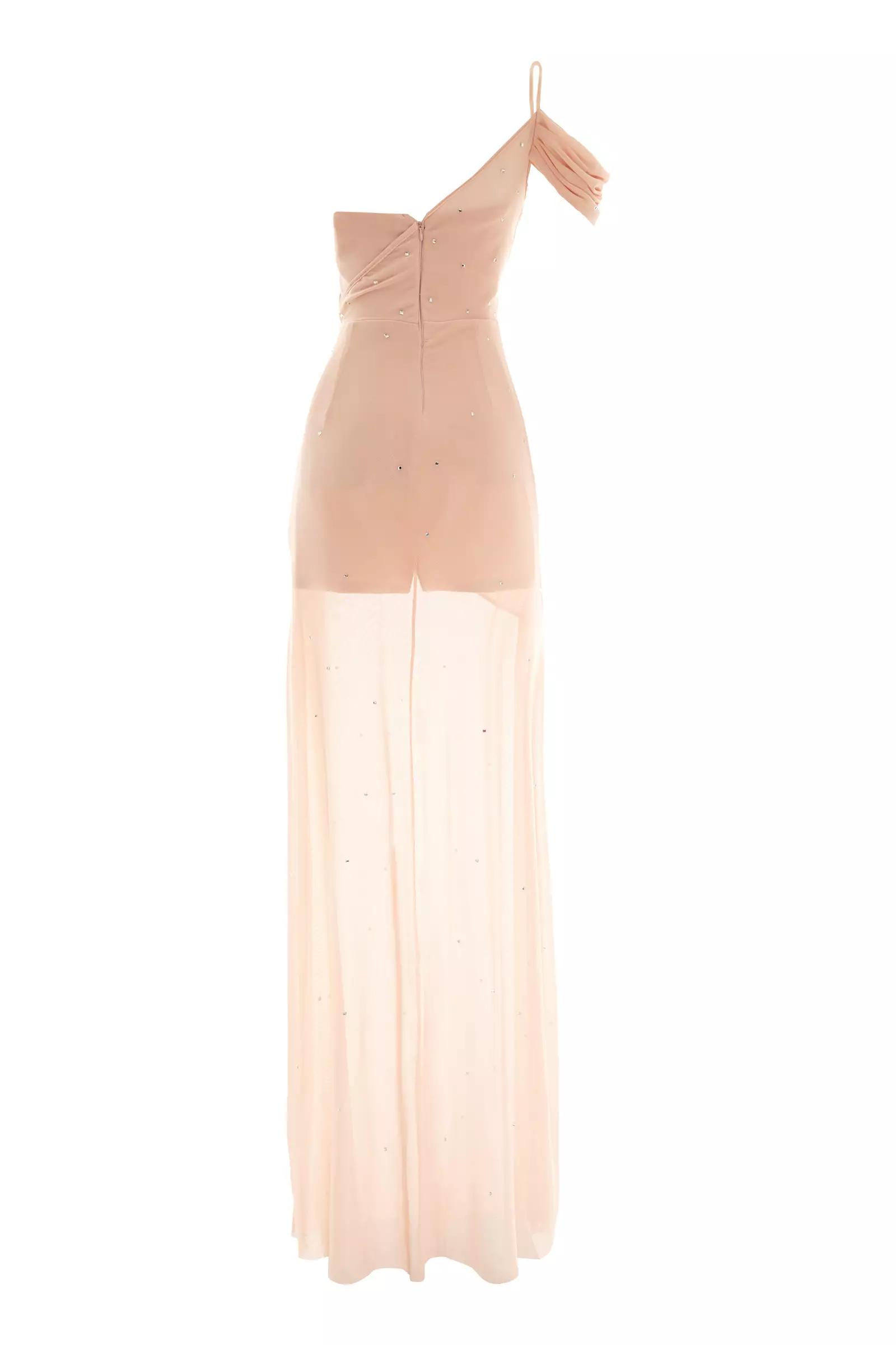 Blush sendy sleeveless maxi dress