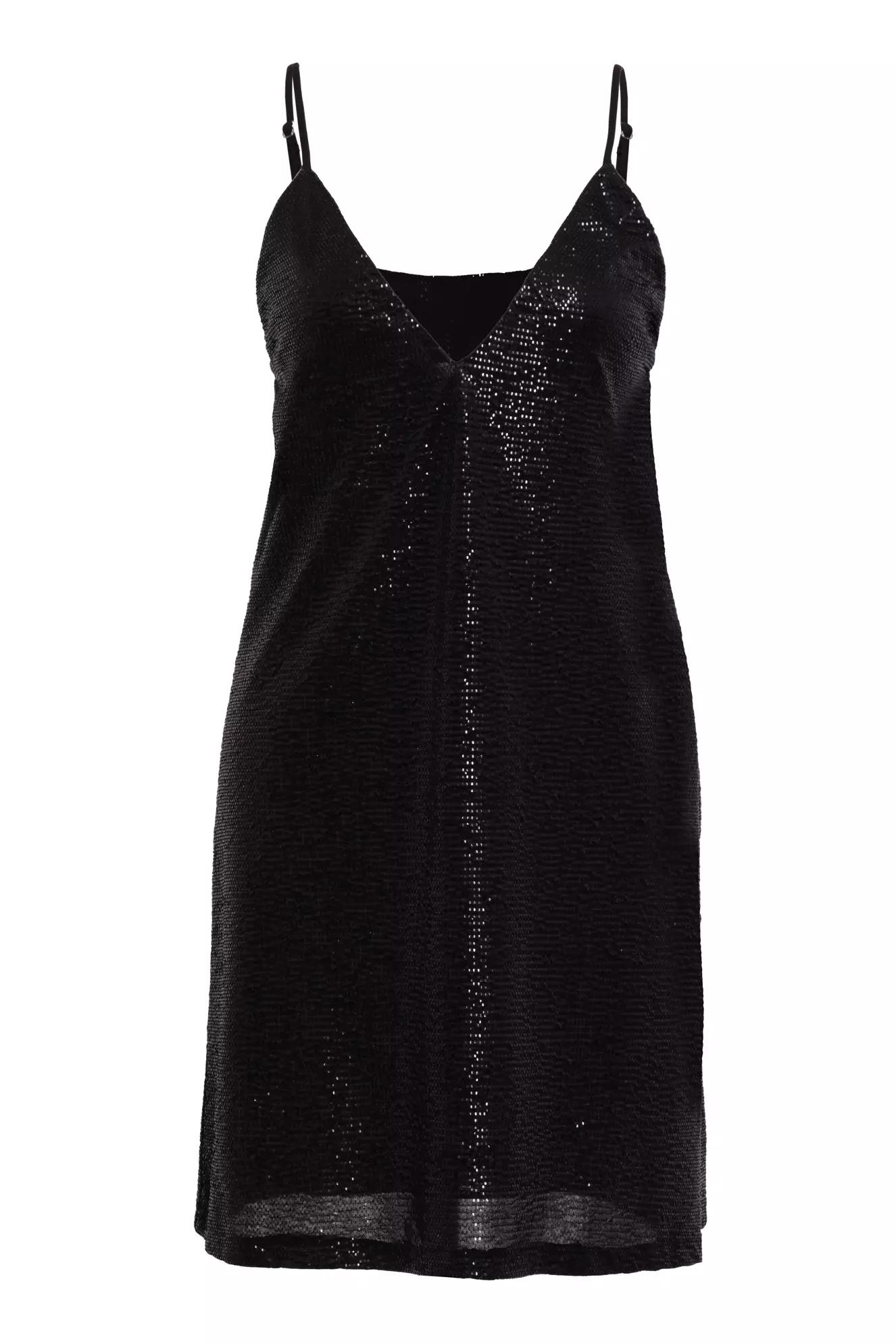 Silver sequin sleeveless mini dress