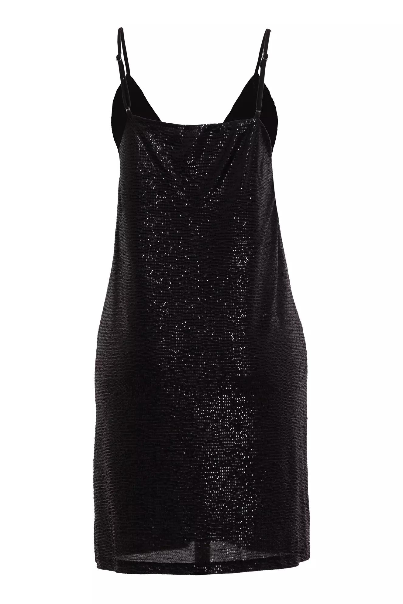 Silver sequin sleeveless mini dress