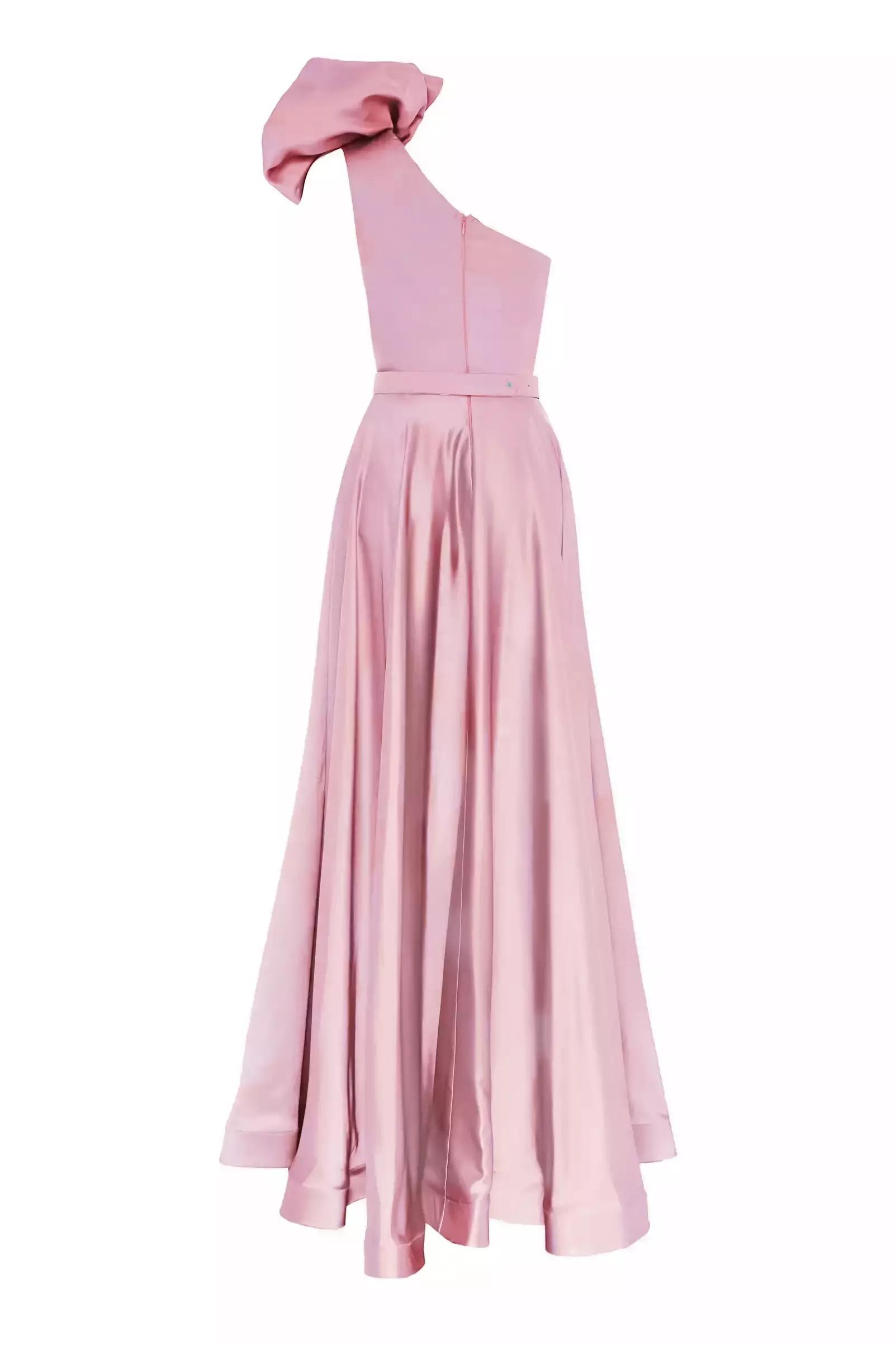 Dried rose plus size satin sleeveless maxi dress