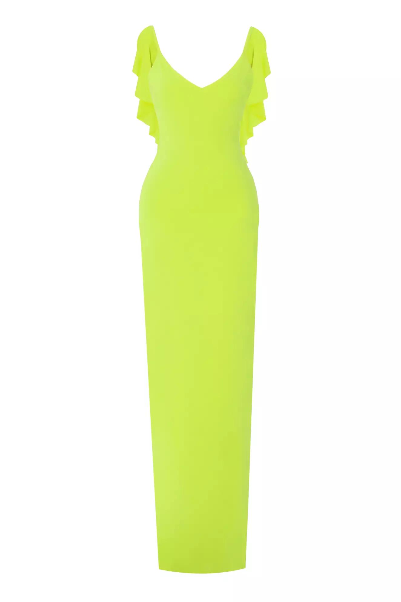 Pistachio green sendy sleeveless long dress