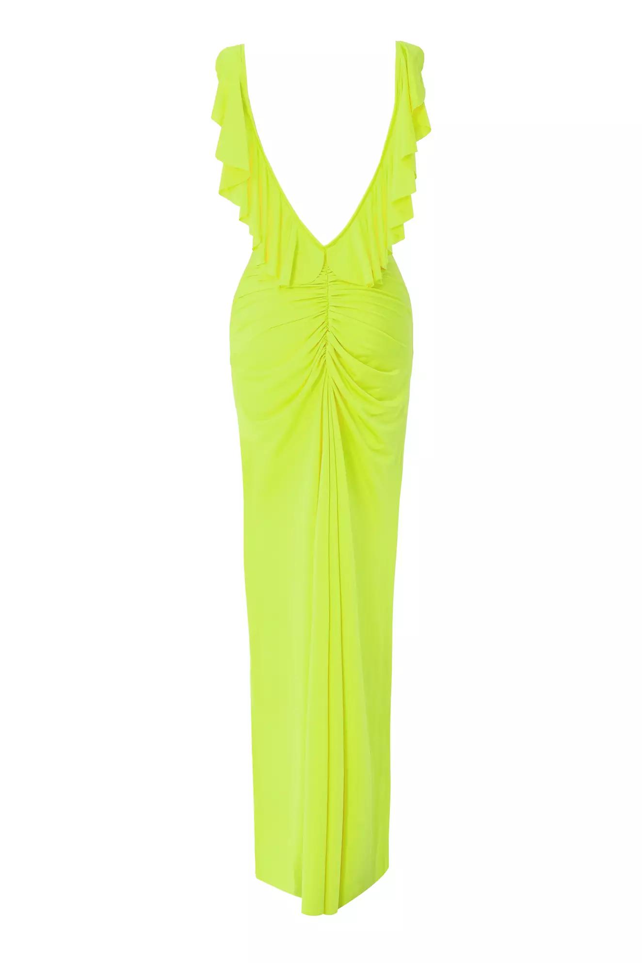 Pistachio green sendy sleeveless long dress