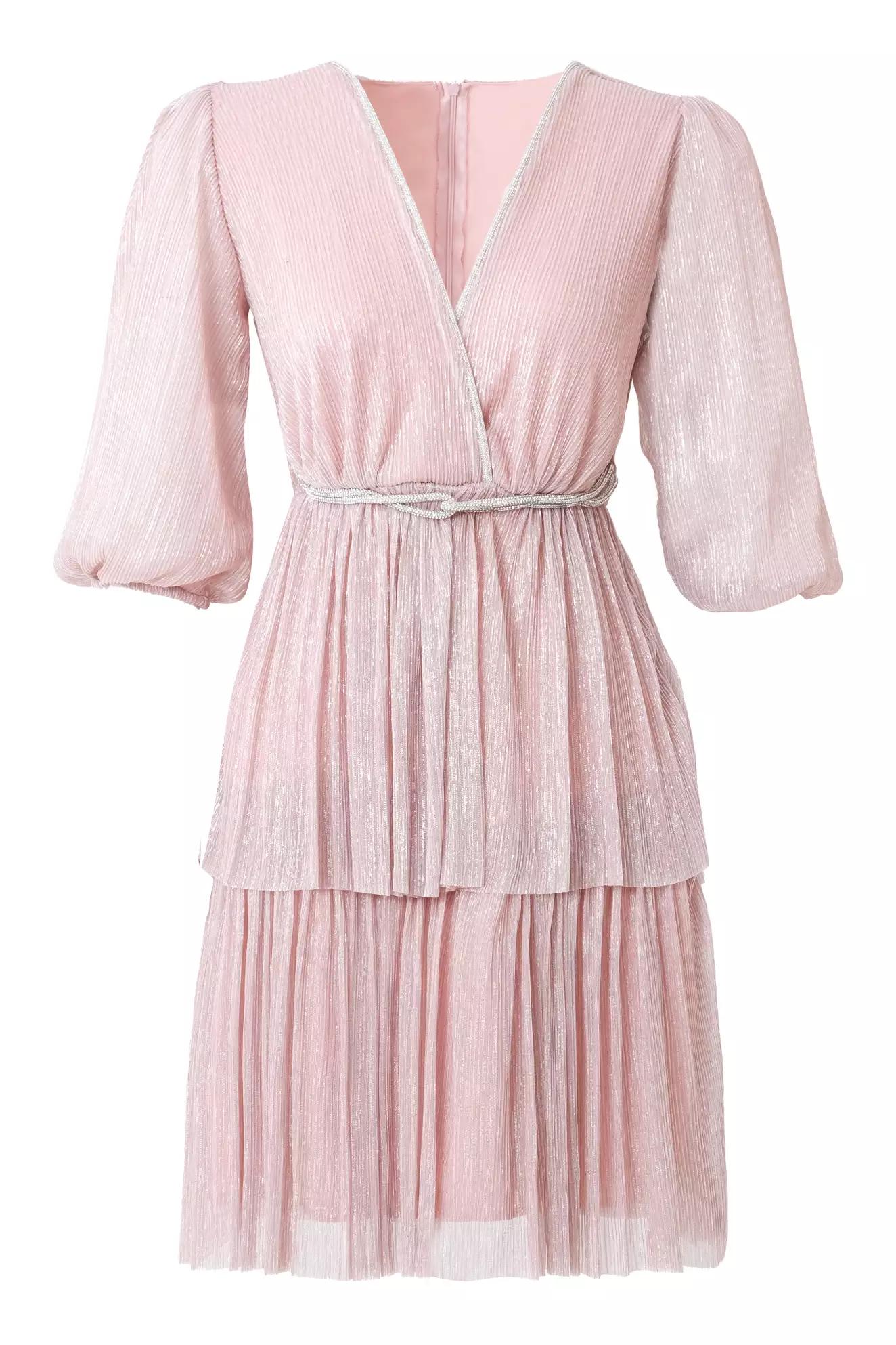 Blush moonlight kapri kol mini dress