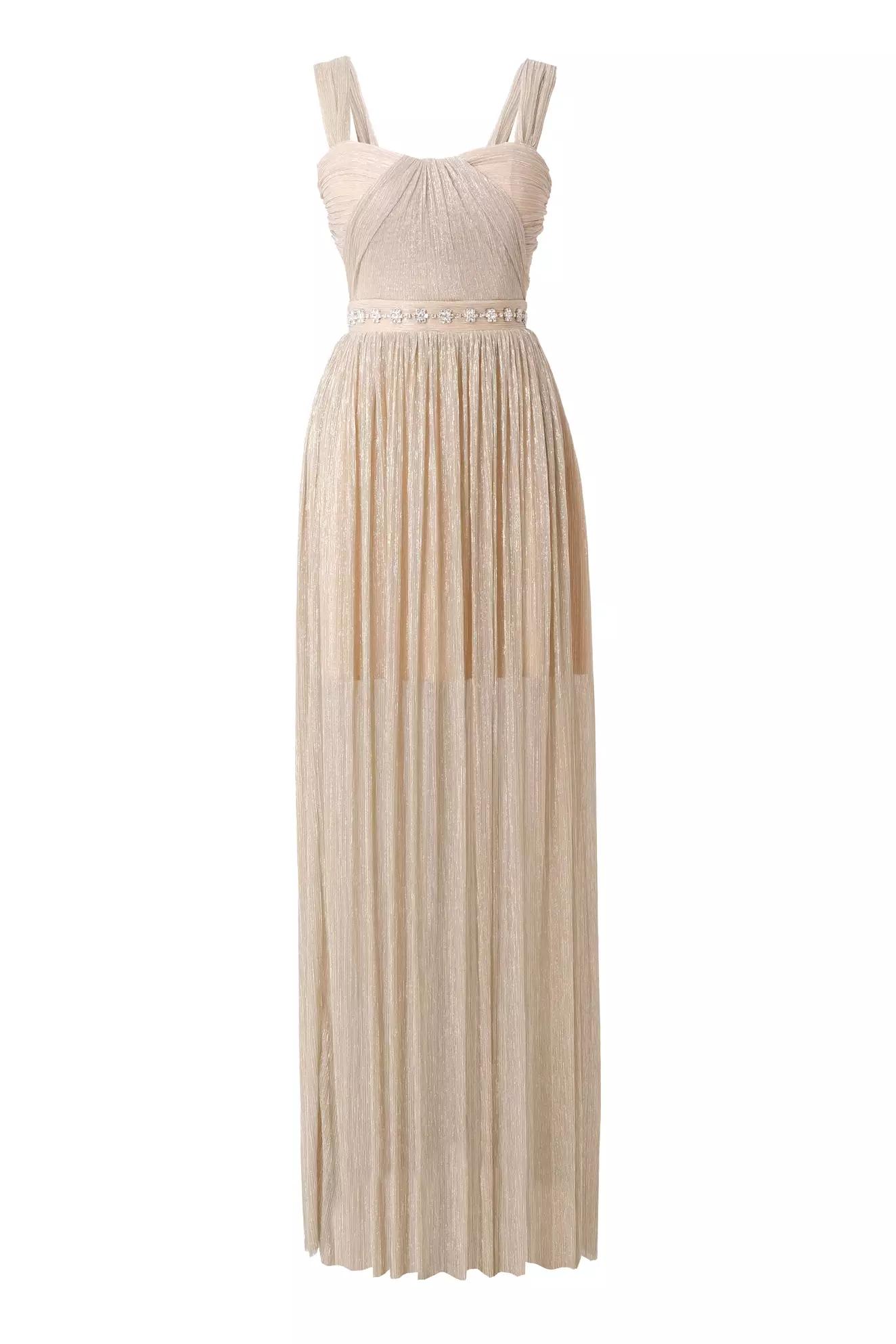 Gold moonlight sleeveless long dress