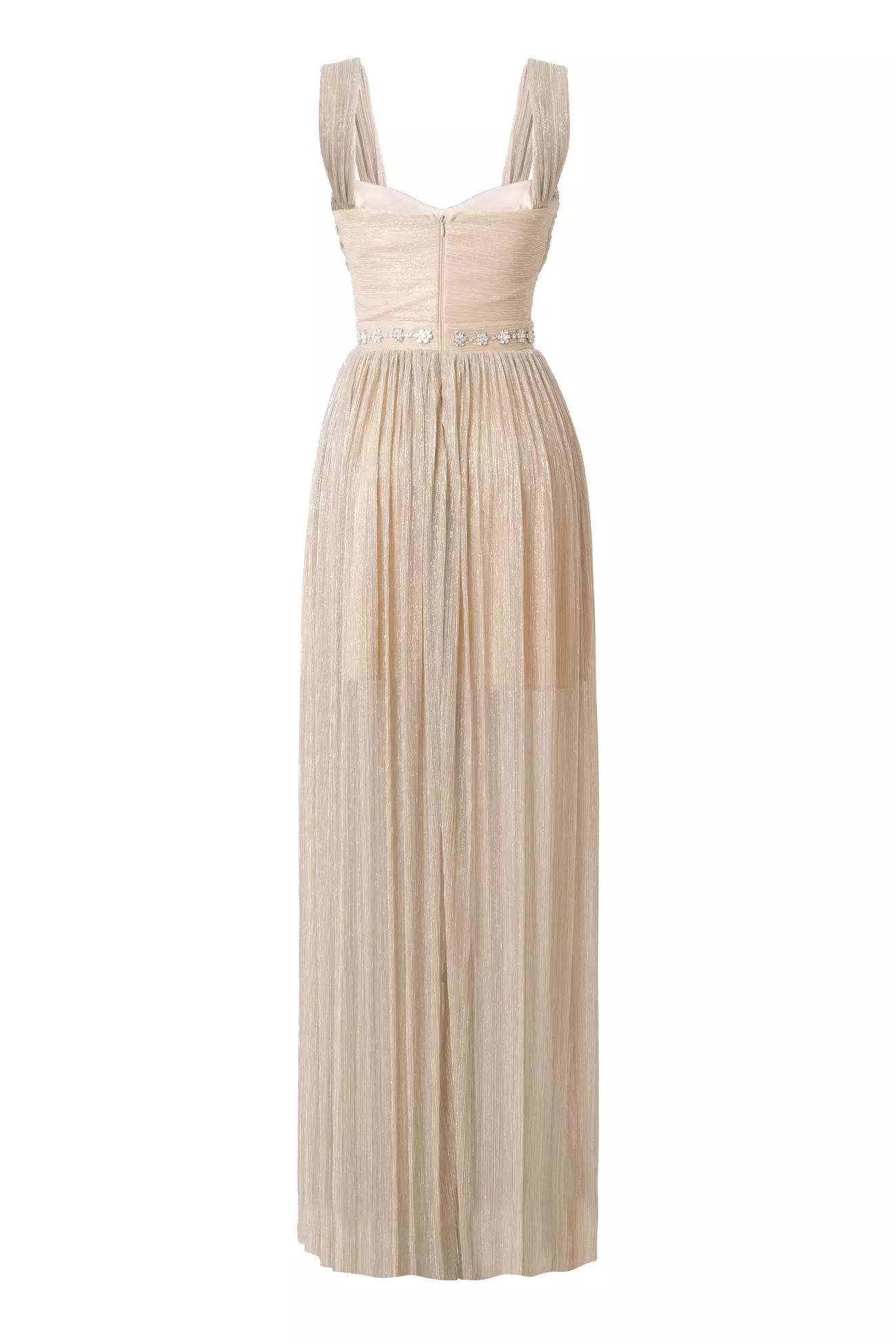 Gold moonlight sleeveless long dress