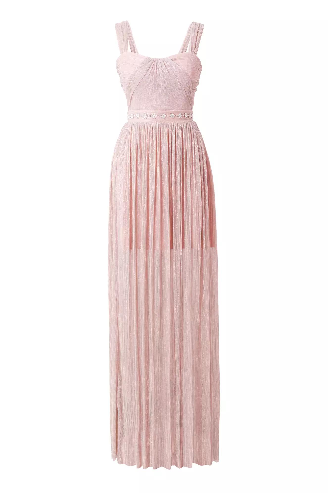 Blush moonlight sleeveless long dress