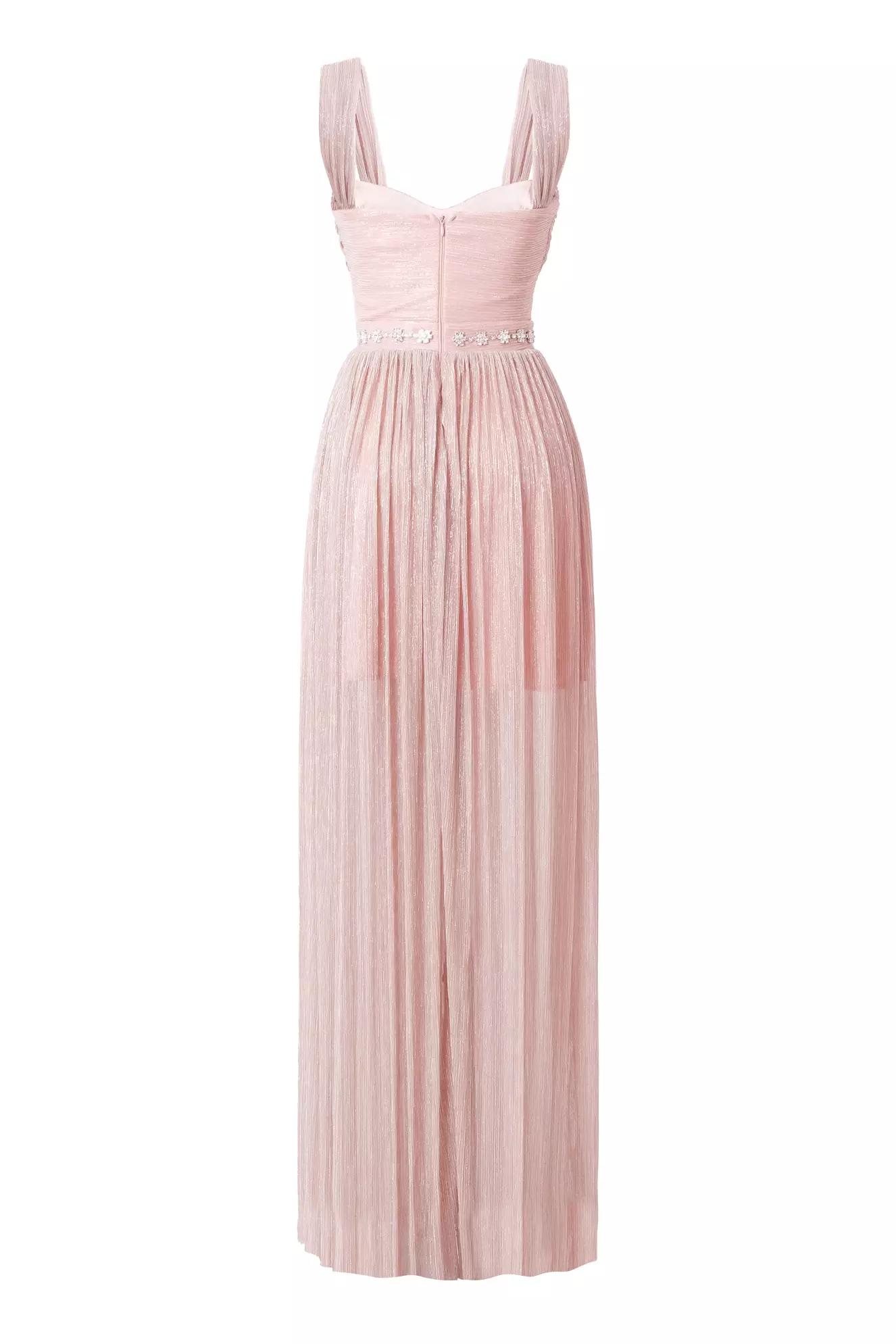 Blush moonlight sleeveless long dress