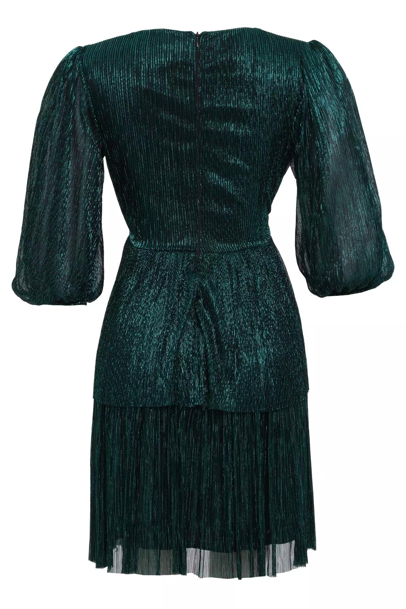 Green moonlight kapri kol mini dress