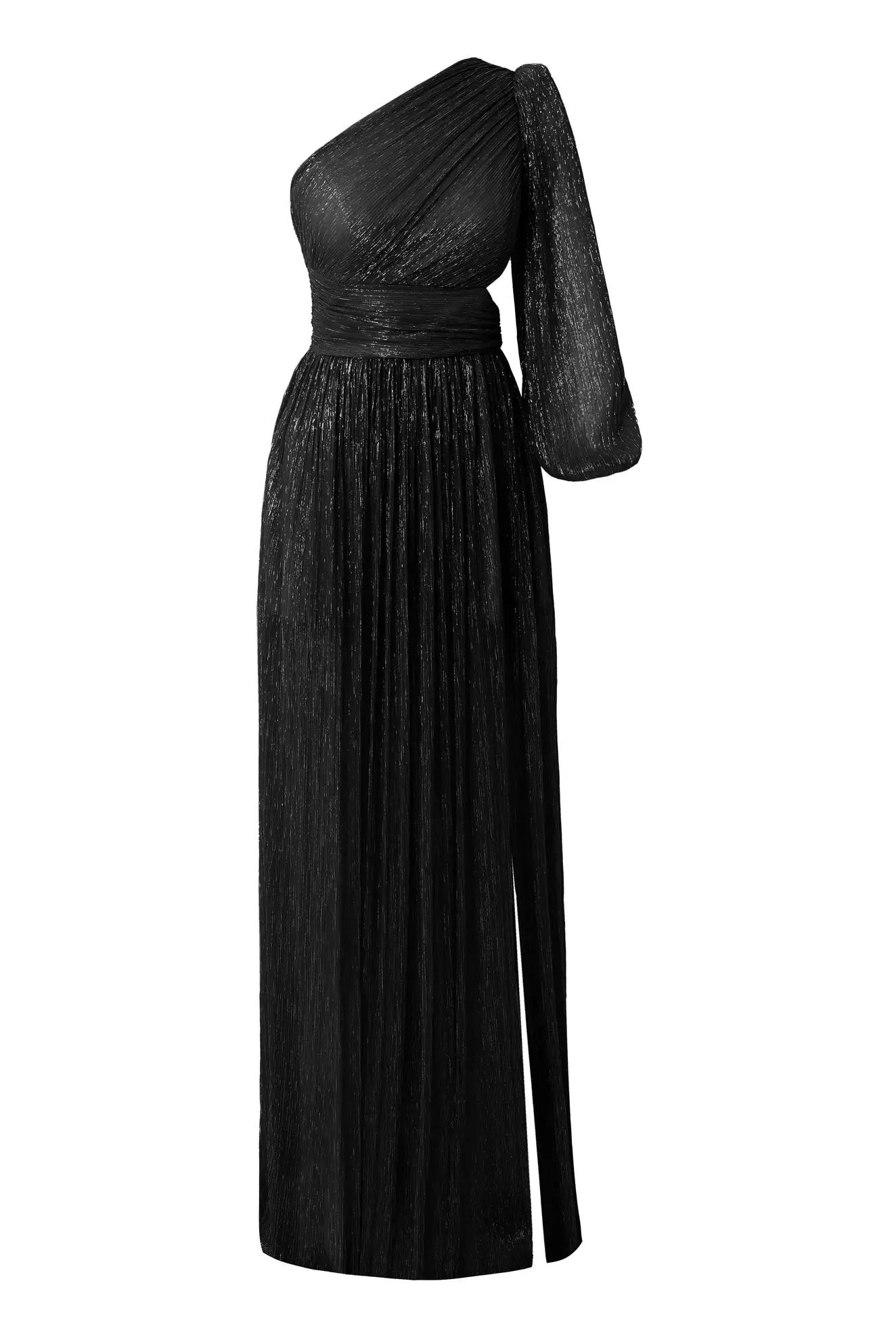 Black moonlight one arm long dress