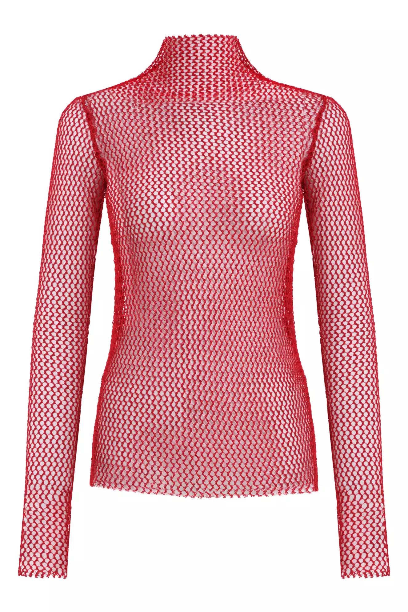 Red file long sleeve shirt