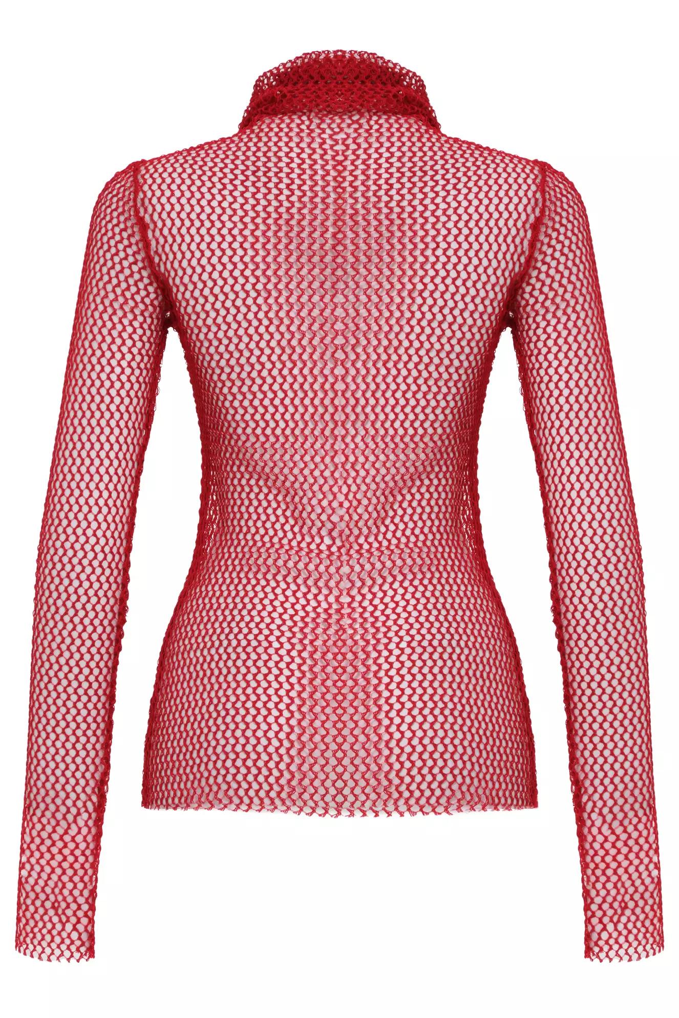 Red file long sleeve shirt