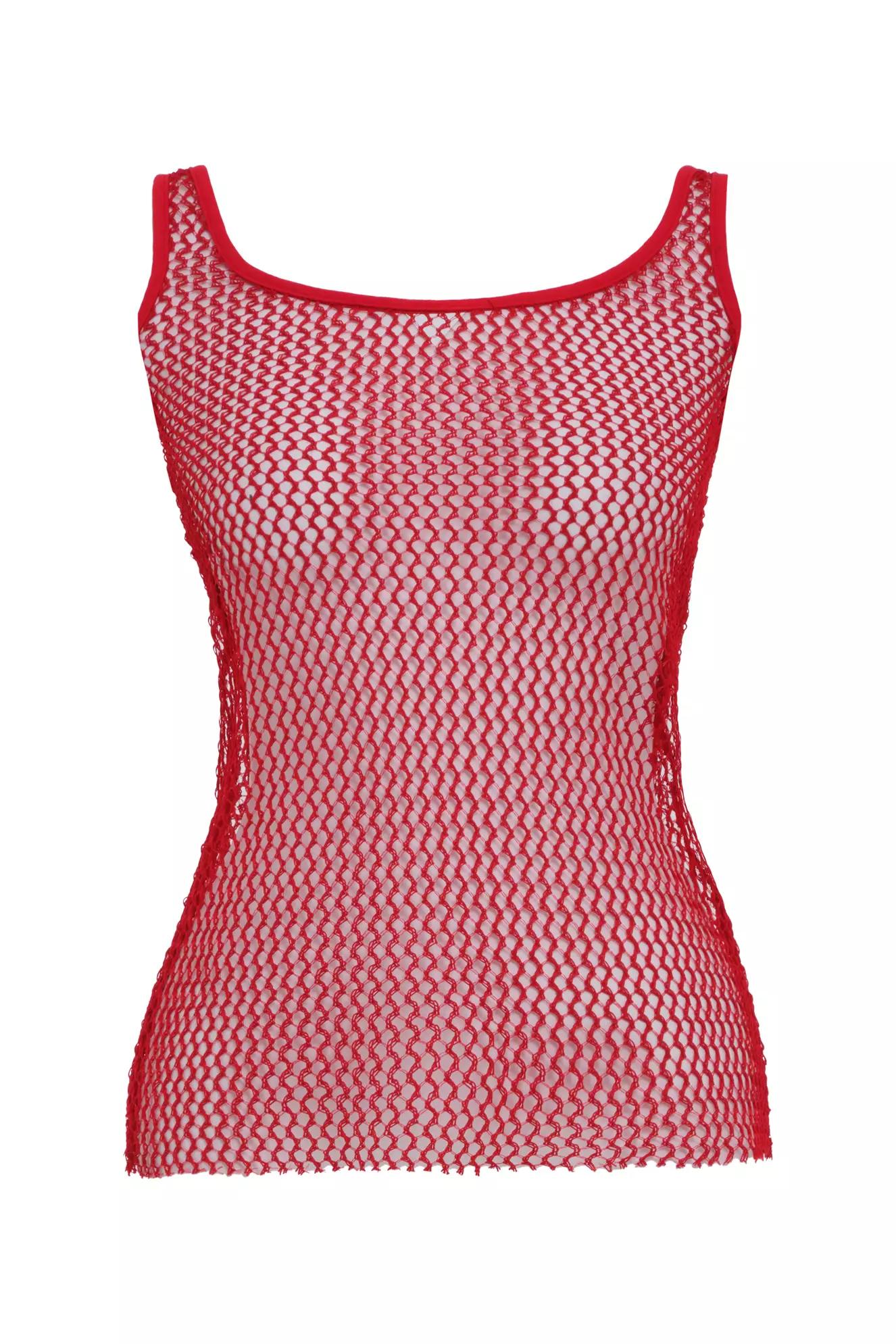 Red file sleeveless atlet