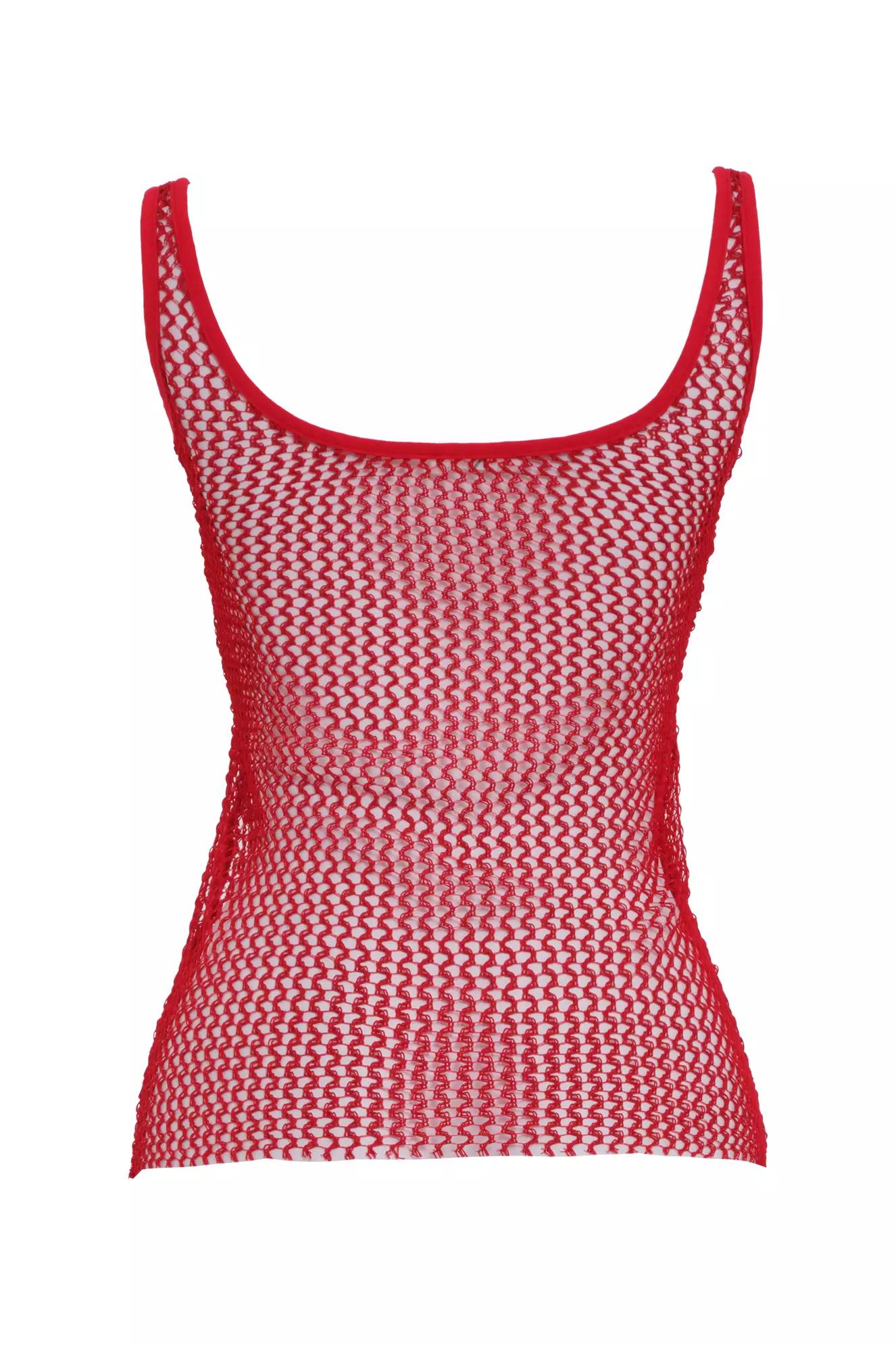 Red file sleeveless atlet