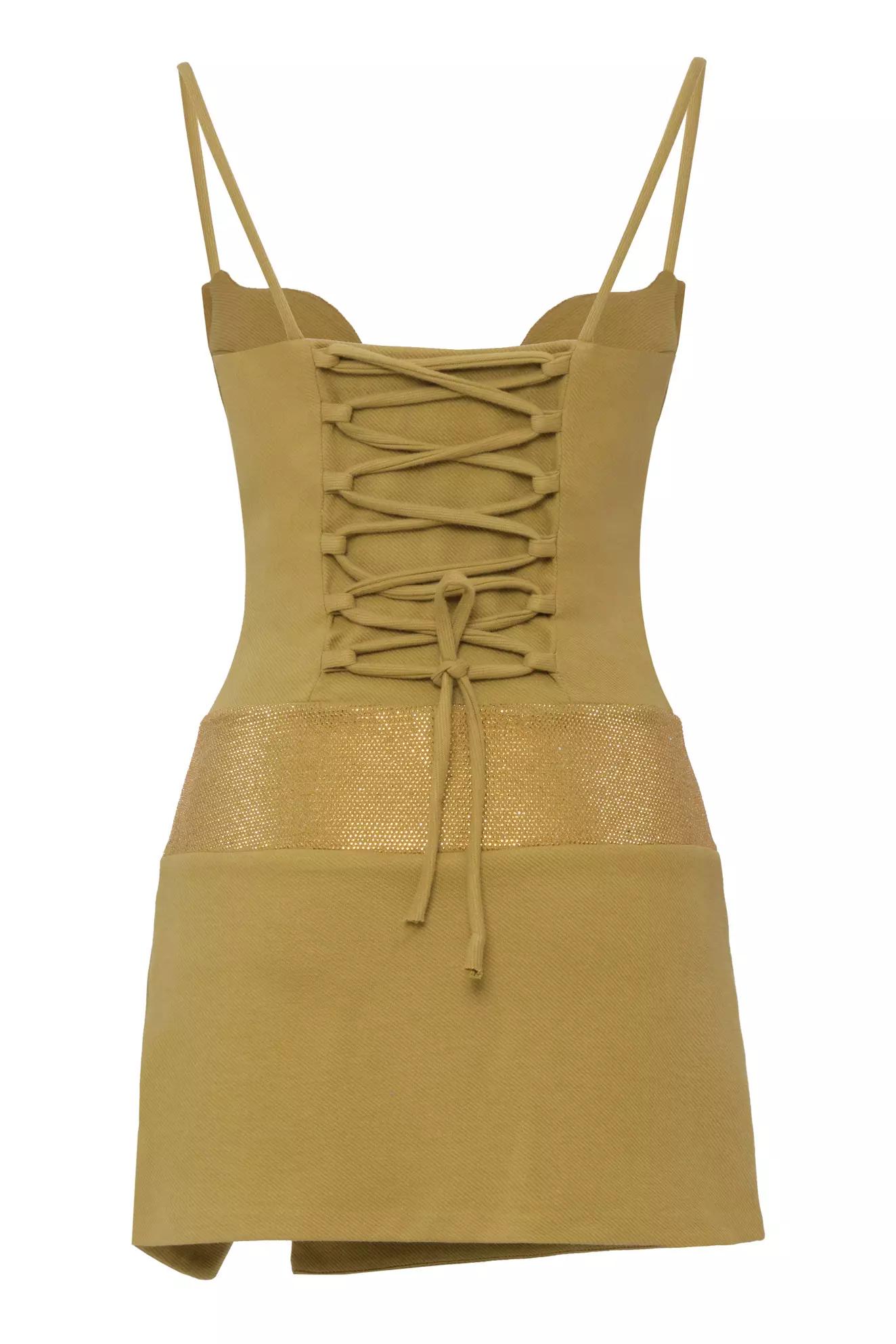 Pistachio green felisha sleeveless mini dress