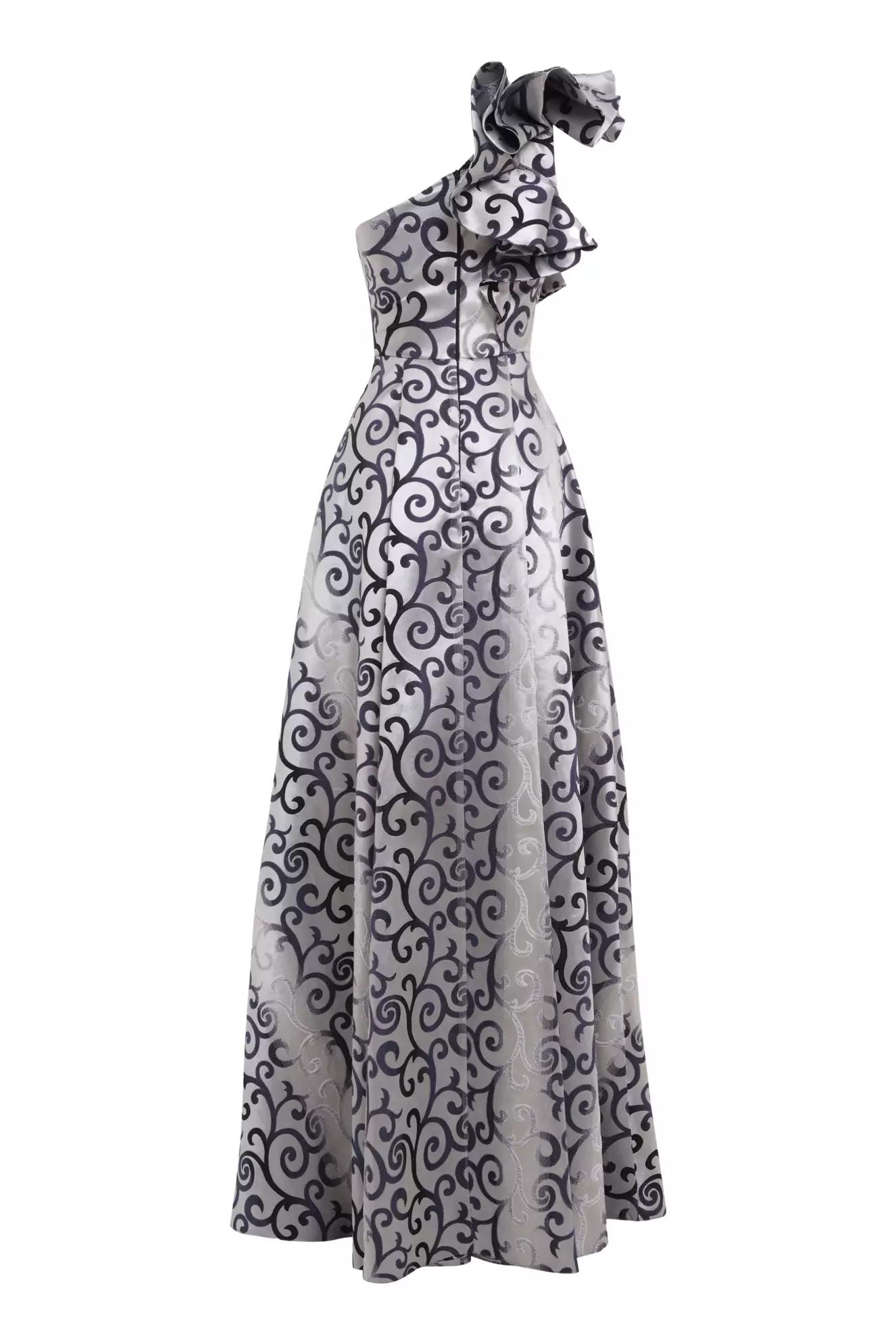 Printed jakar sleeveless long dress