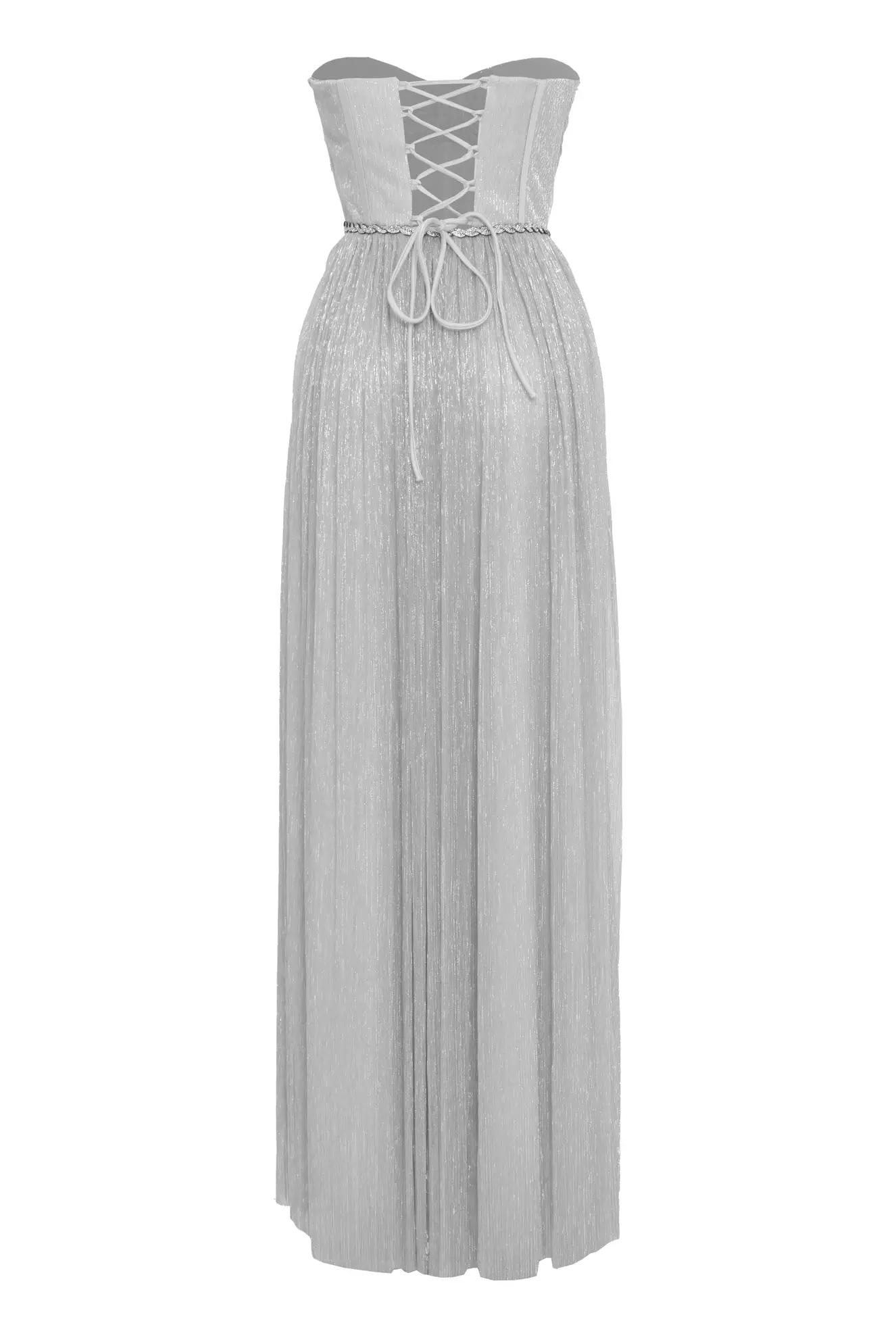 Silver moonlight sleeveless long dress