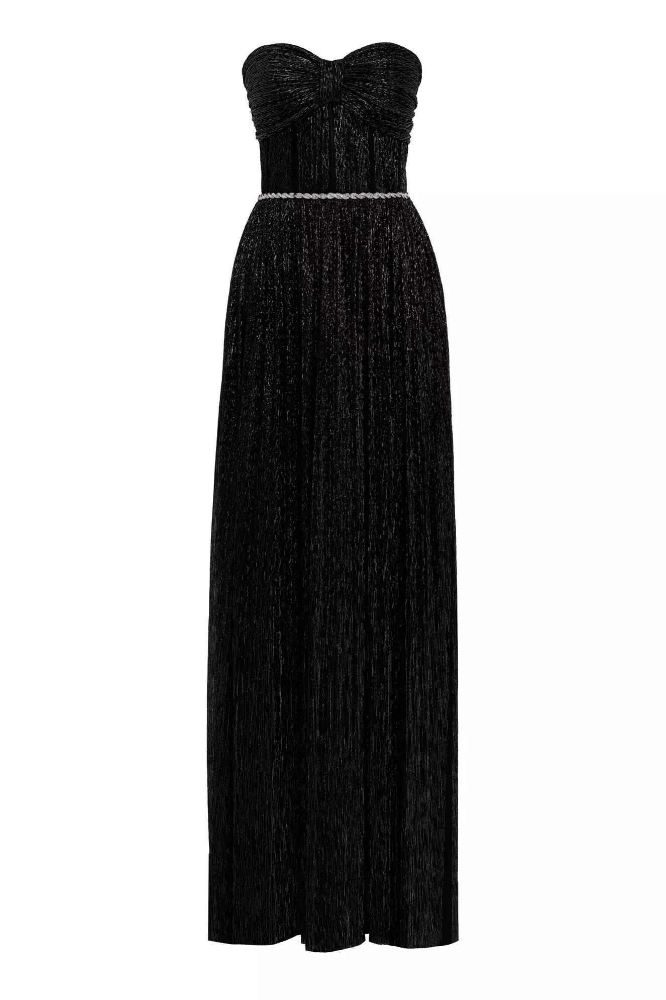 Black moonlight sleeveless long dress