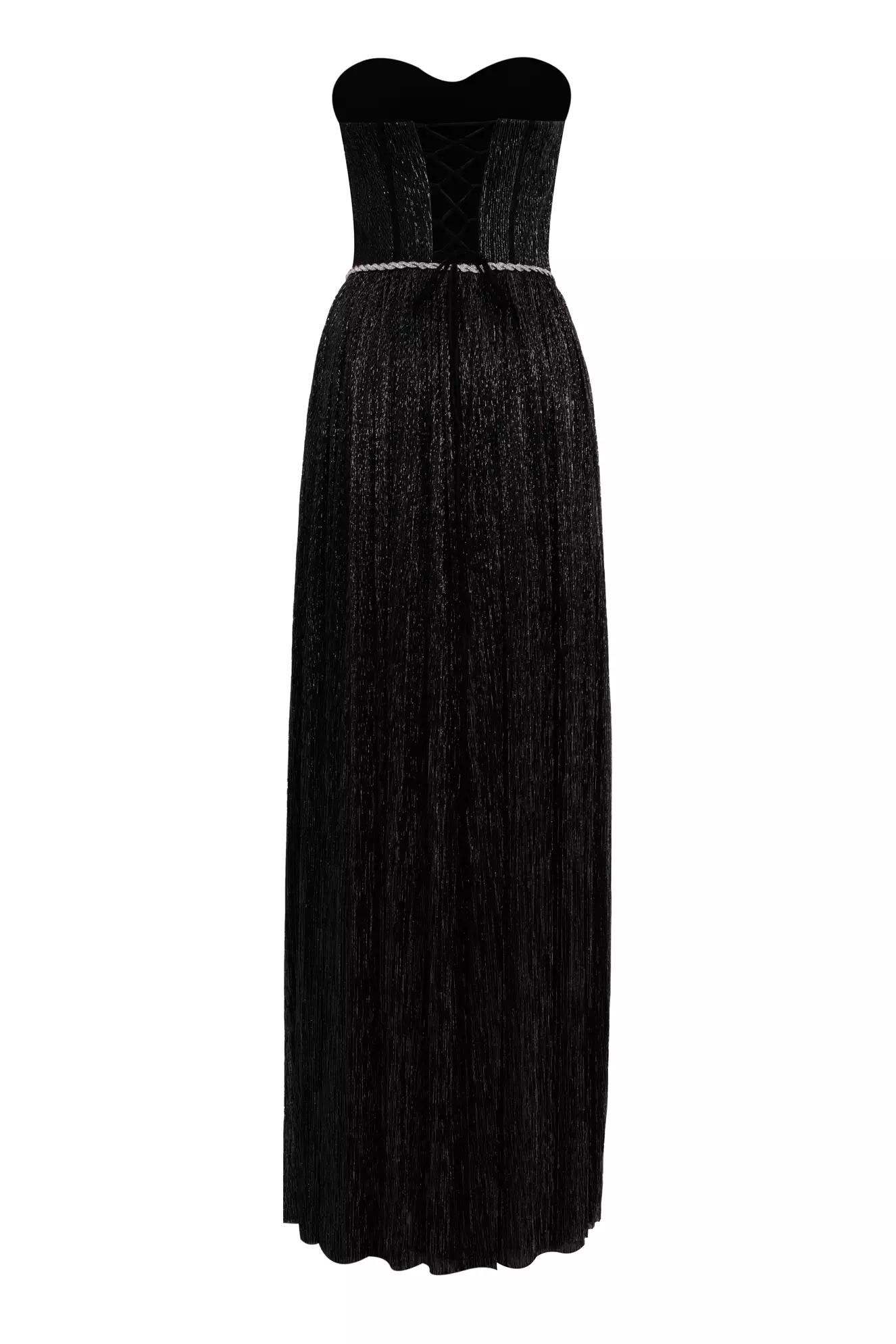 Black moonlight sleeveless long dress