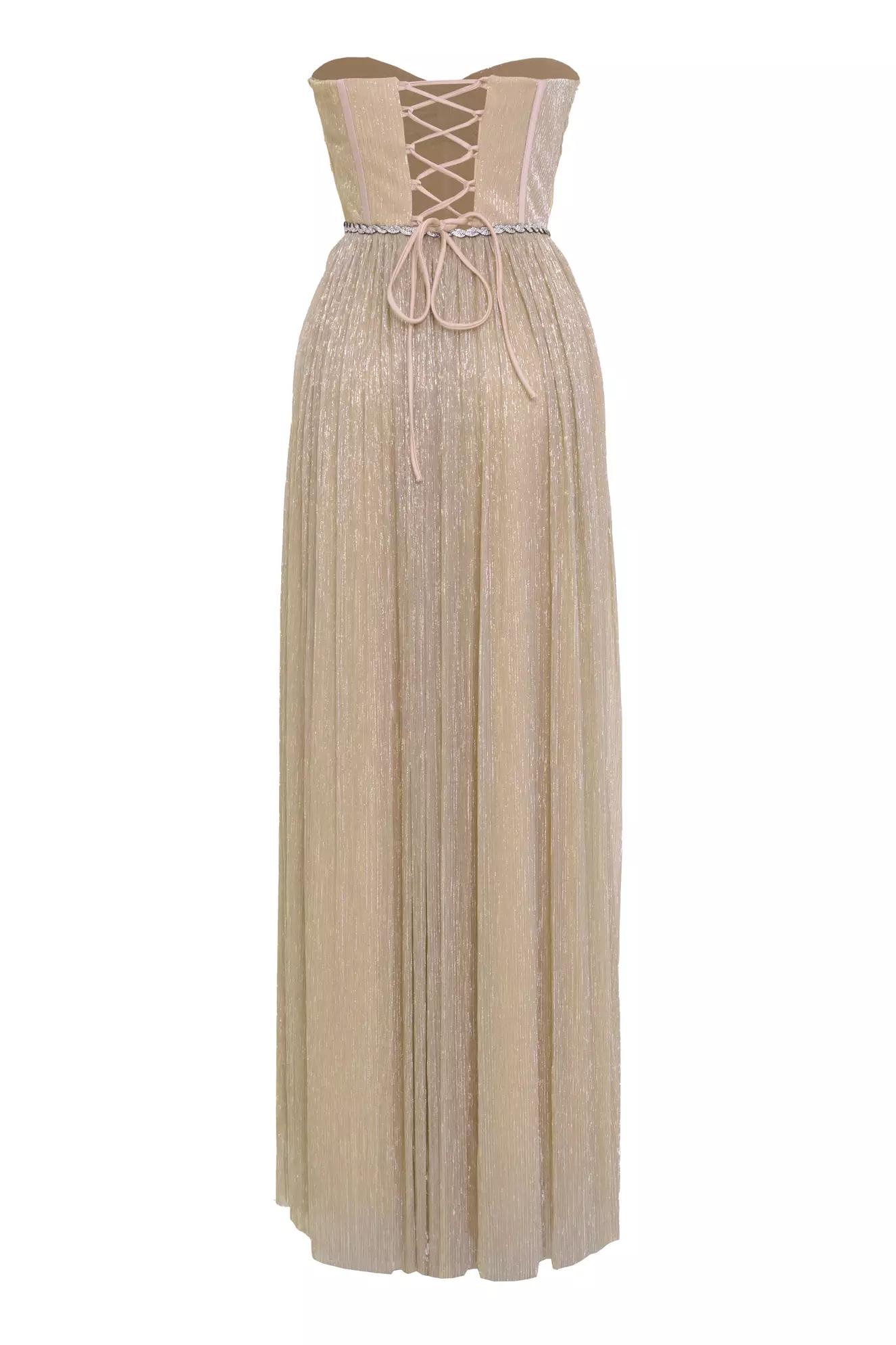 Gold moonlight sleeveless long dress