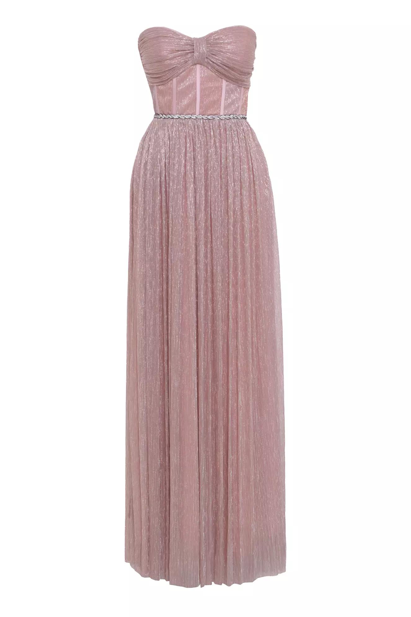 Blush moonlight sleeveless long dress