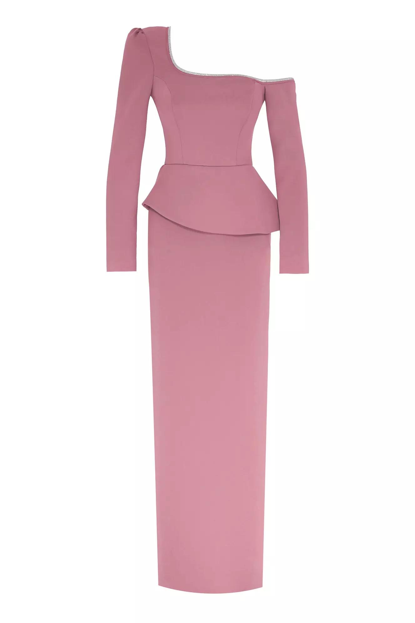 Blush wowen long sleeve maxi dress