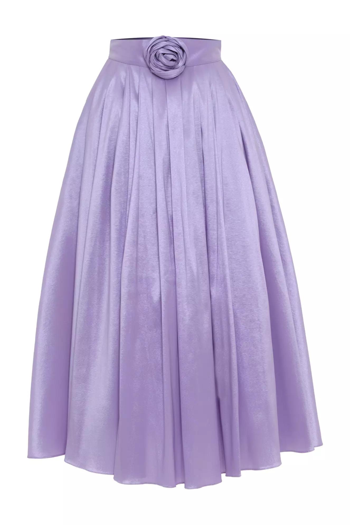 Lilac tafta long skirt