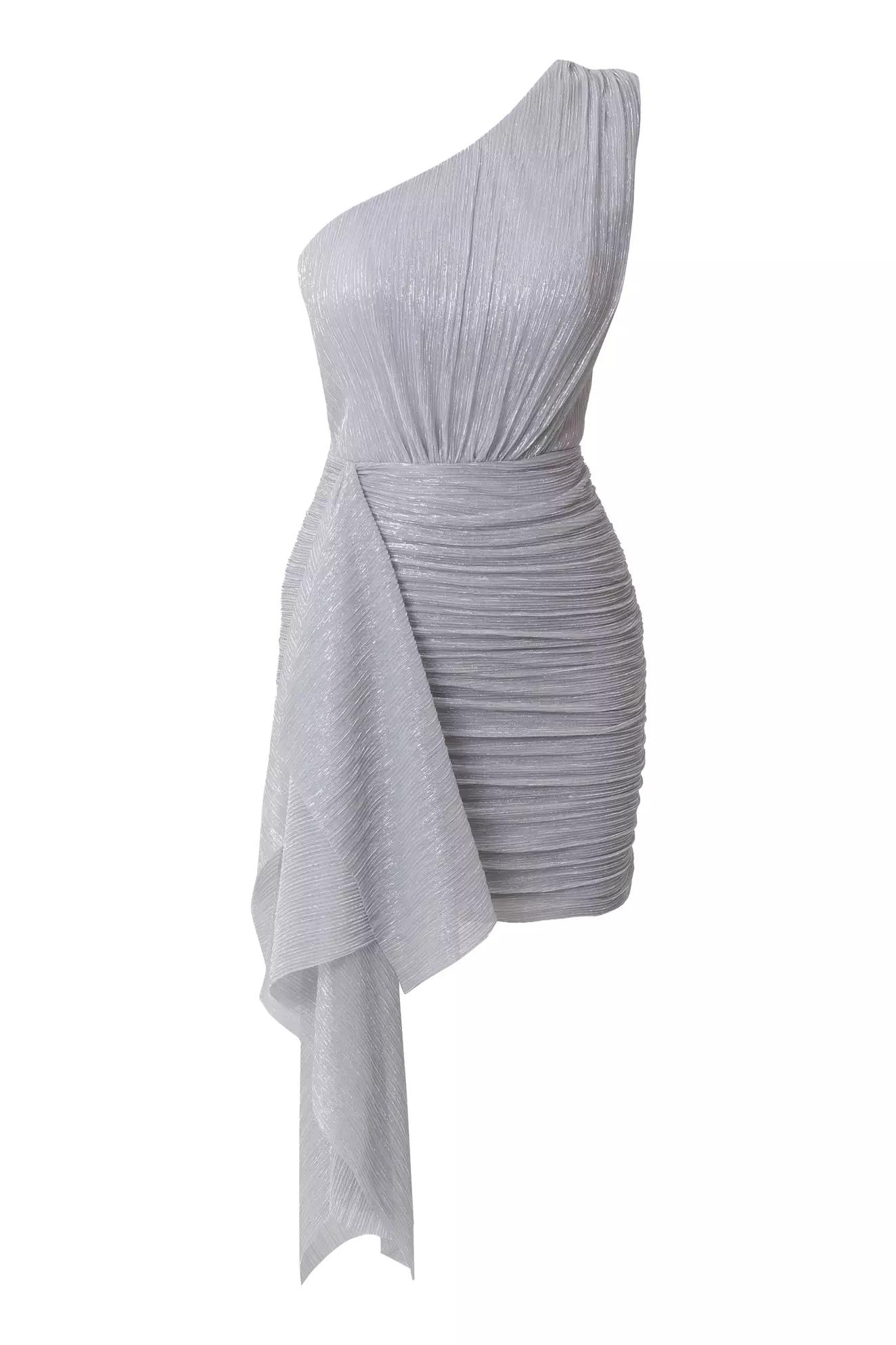 Silver moonlight sleeveless mini dress